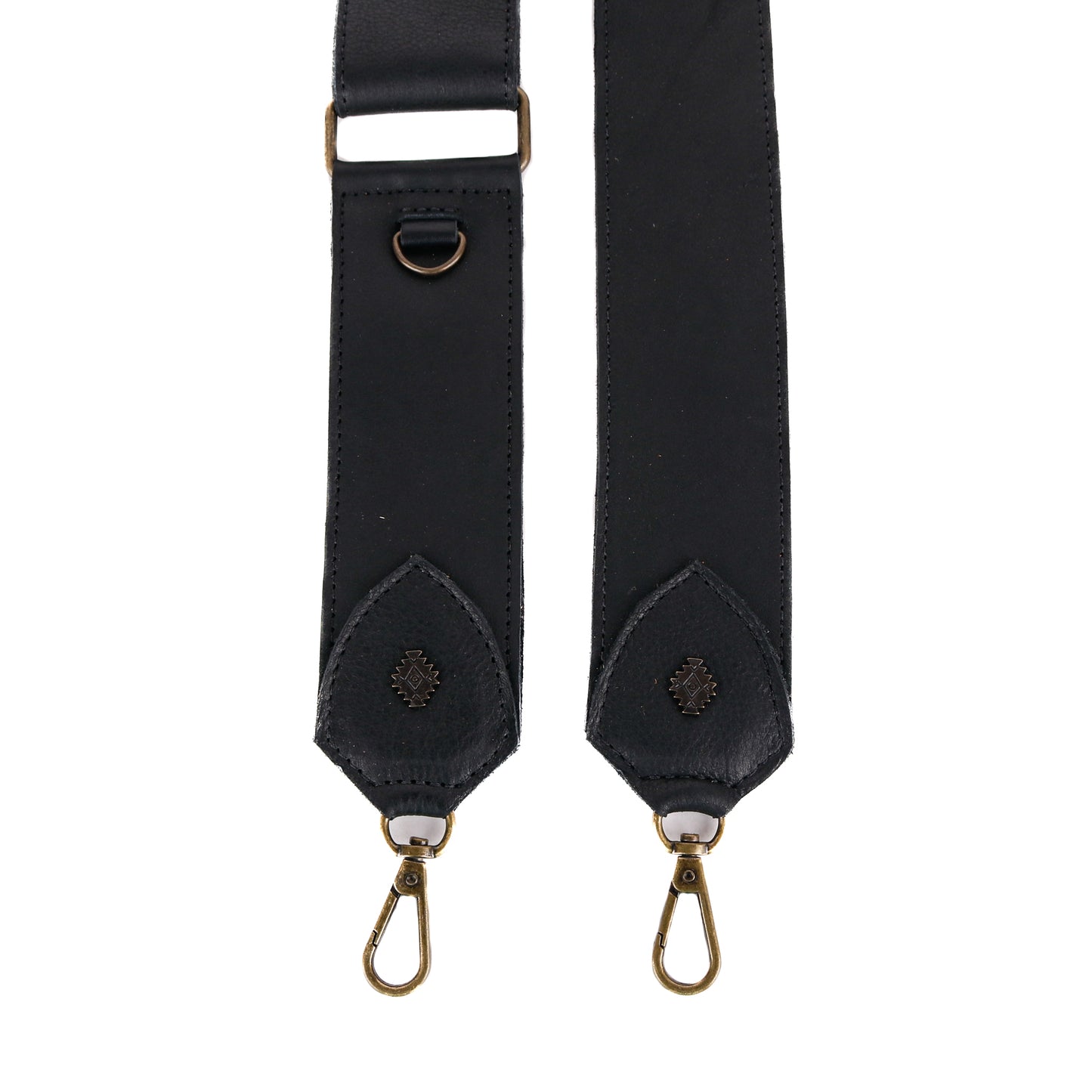 ADJUSTABLE WIDE STRAP - FULL LEATHER - BLACK