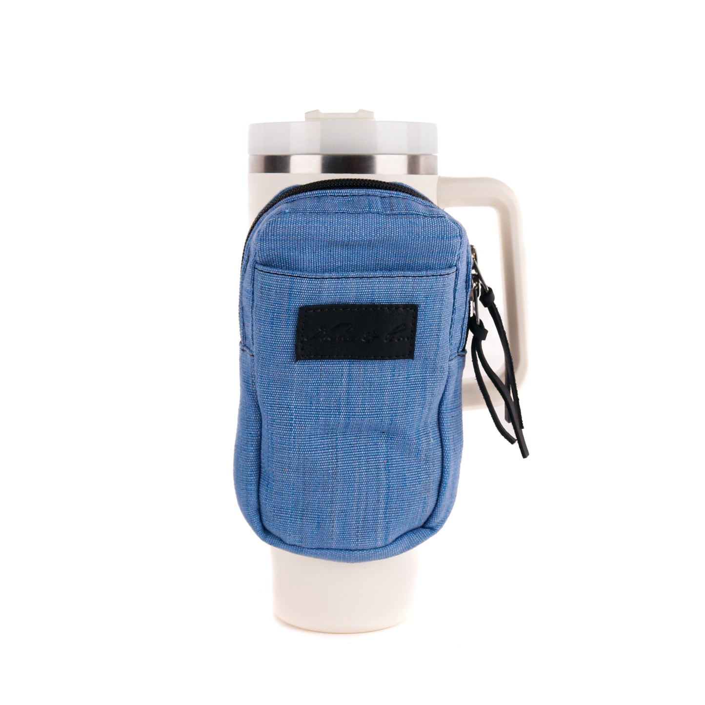 TUMBLER ACCESSORY POUCH - BRIGHT BLUE - BLACK