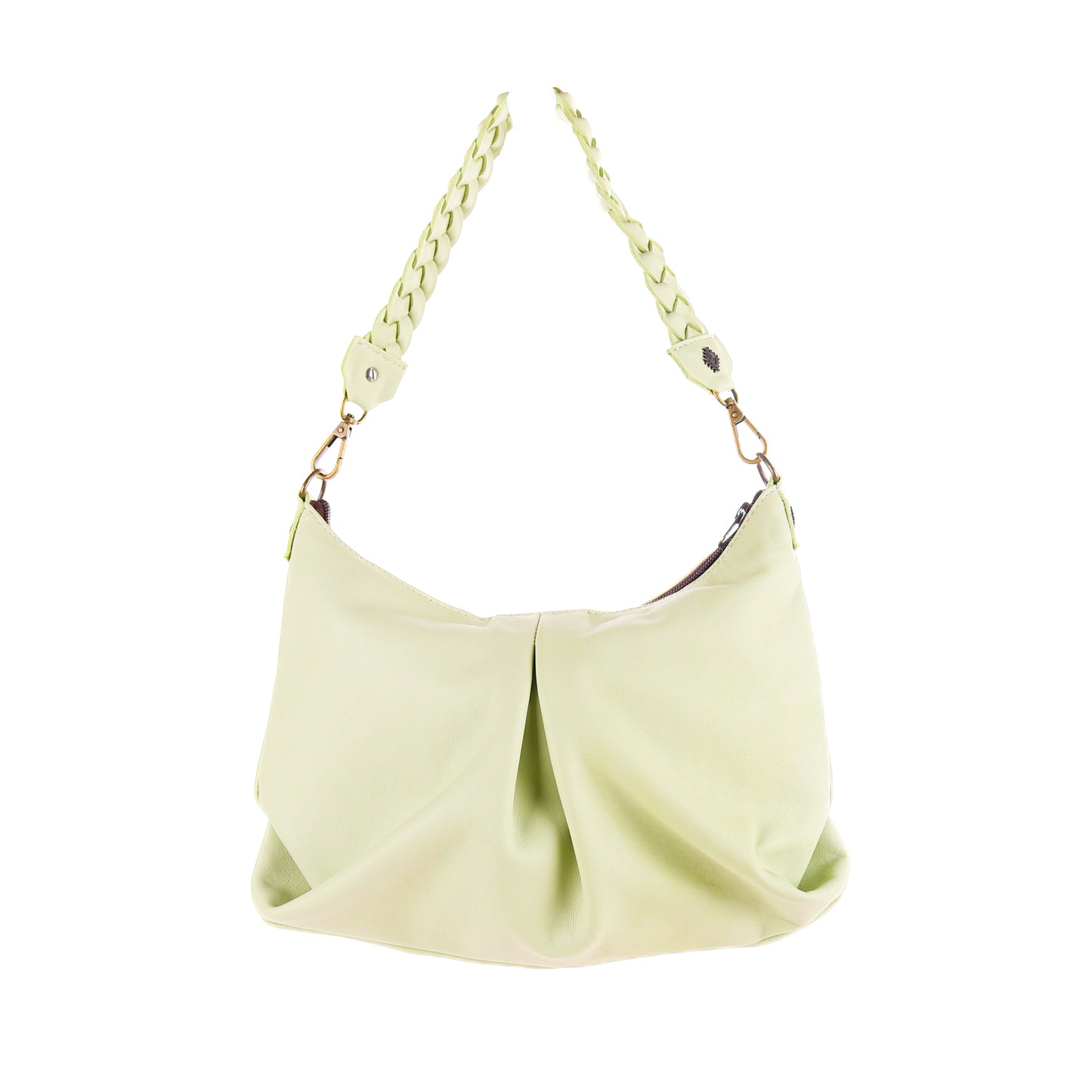 EXPEDITION BAG - SMALL - FULL LEATHER - PISTACHIO