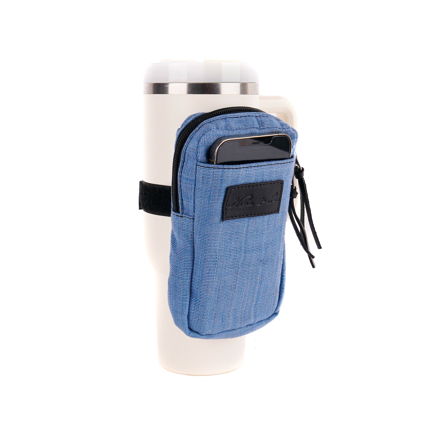 TUMBLER ACCESSORY POUCH - BRIGHT BLUE - BLACK