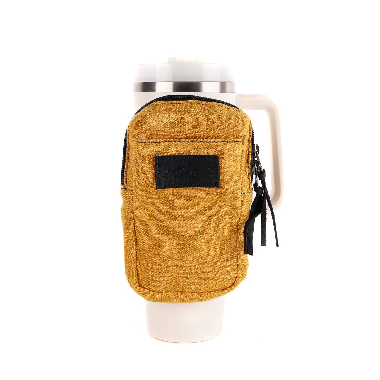 TUMBLER ACCESSORY POUCH - MUSTARD - BLACK