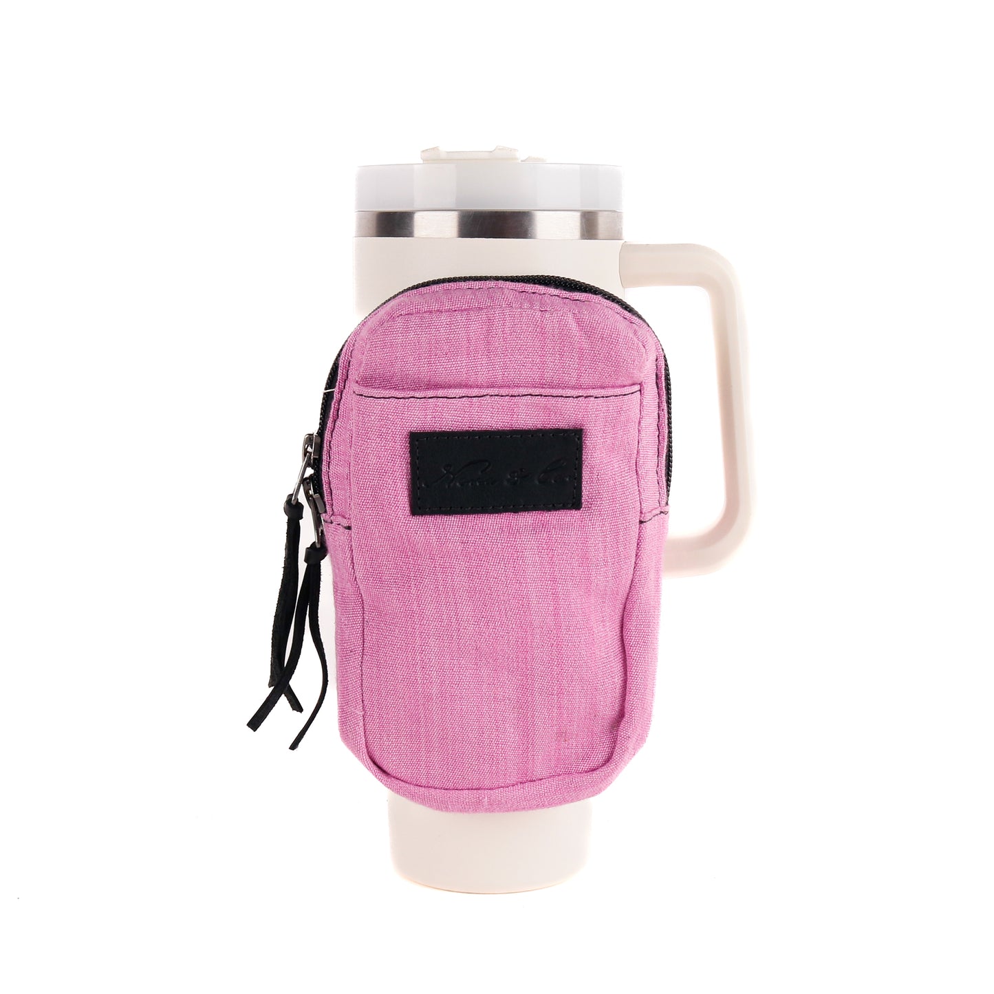 TUMBLER ACCESSORY POUCH - PINK - BLACK