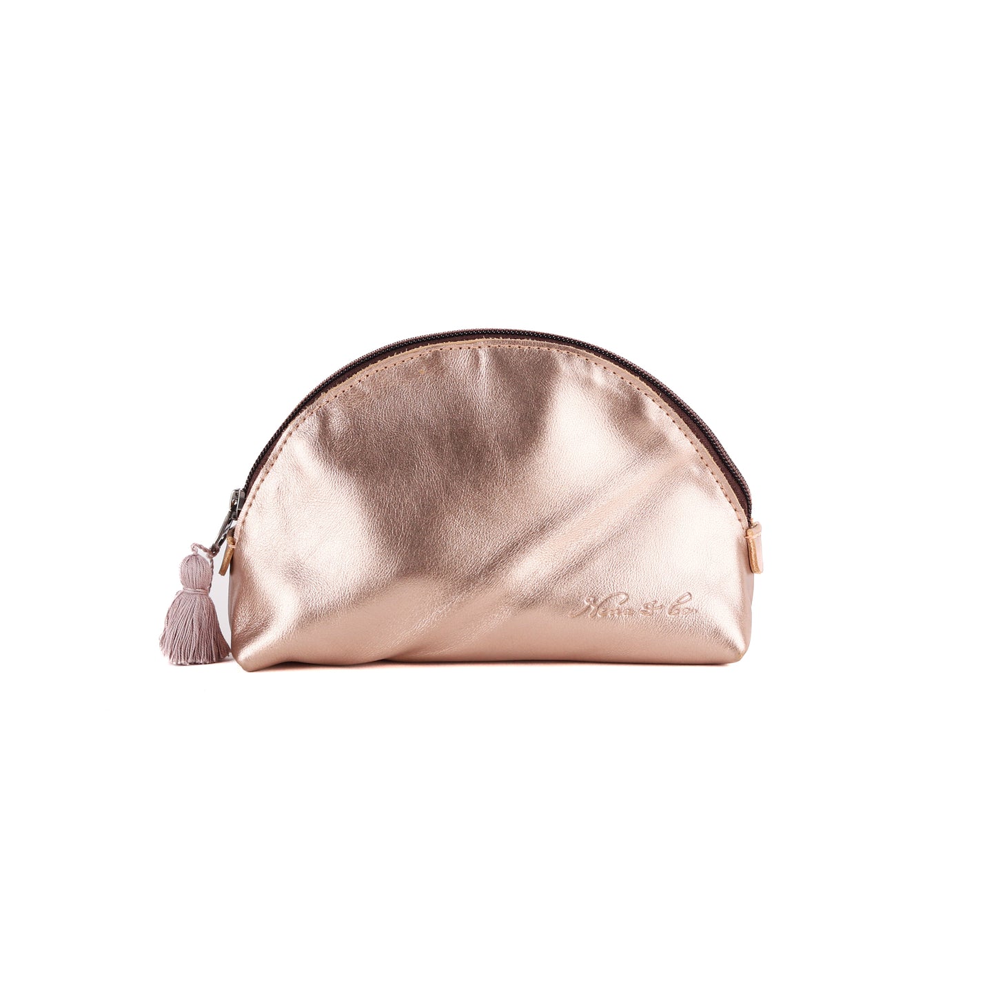 DOME CLUTCH - FULL LEATHER - METALLIC