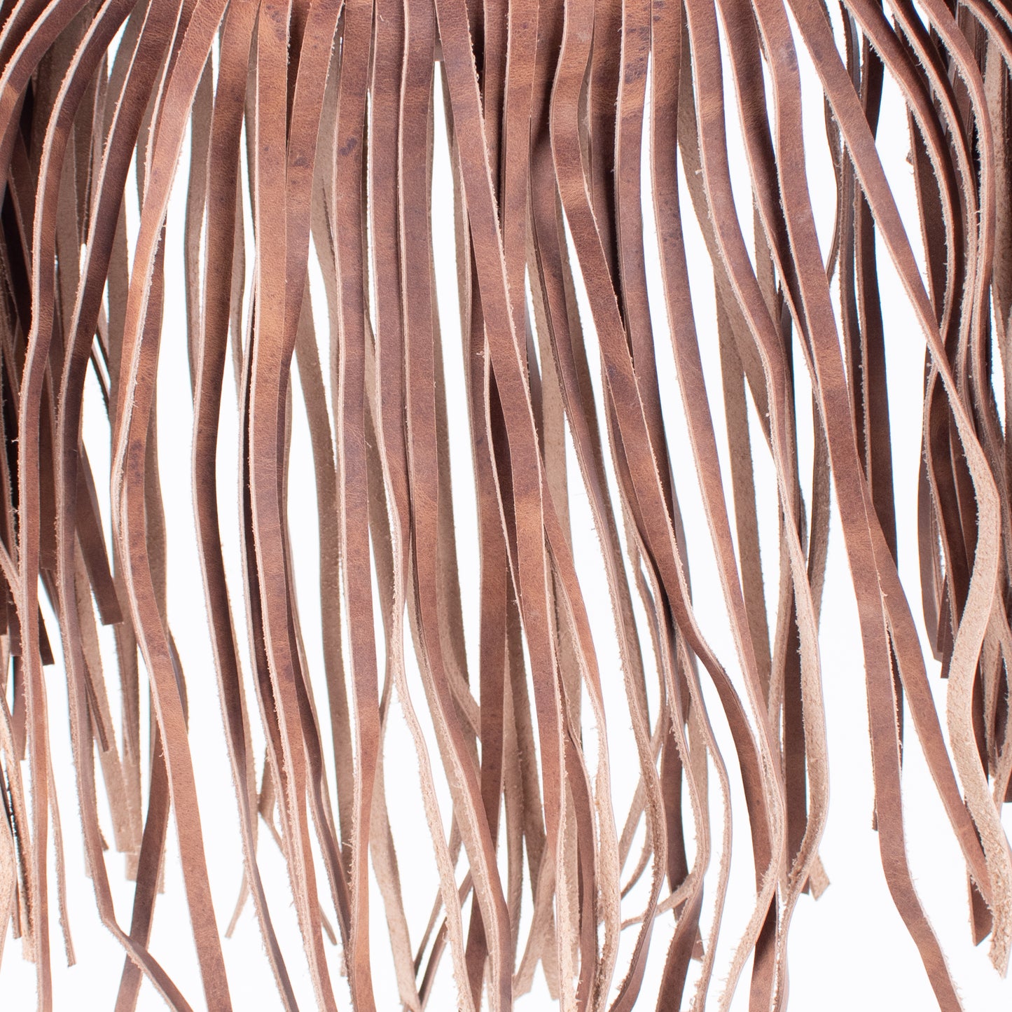 BOHO FRINGE SADDLE BAG - OOAK HUIPIL - FAWN - NO. 16628