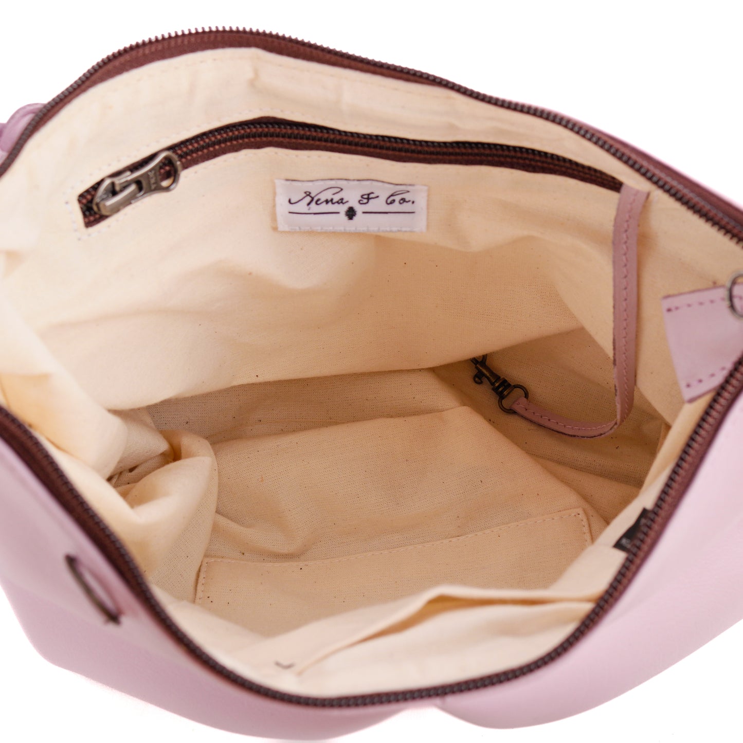 EXPEDITION BAG - SMALL - FULL LEATHER - LAVENDER