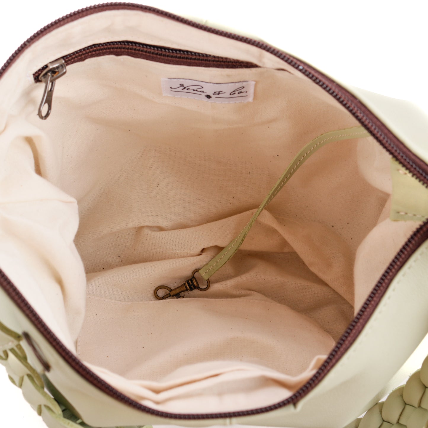 EXPEDITION BAG - SMALL - FULL LEATHER - PISTACHIO