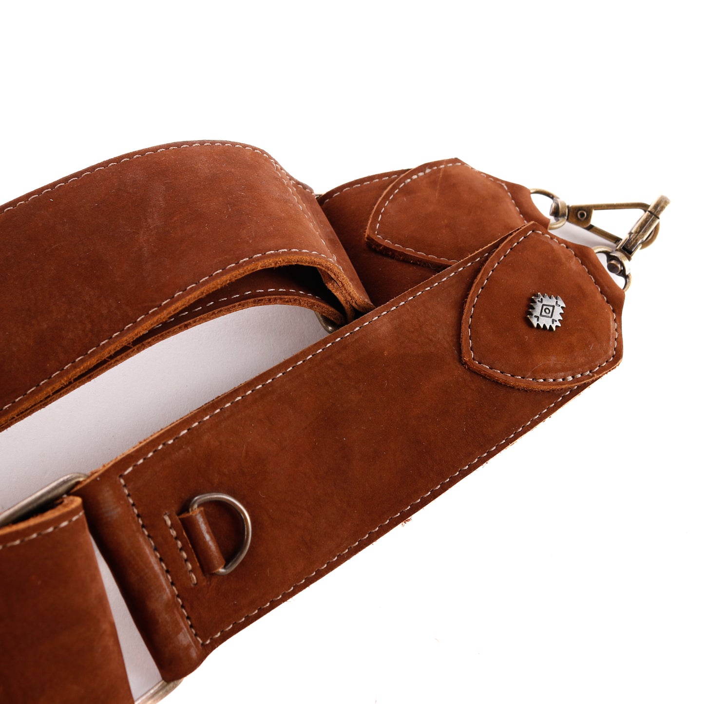 WANDER CROSSBODY BAG + WIDE ADJUSTABLE STRAP SET - FULL LEATHER WITH SHEARLING - NOUBOCK