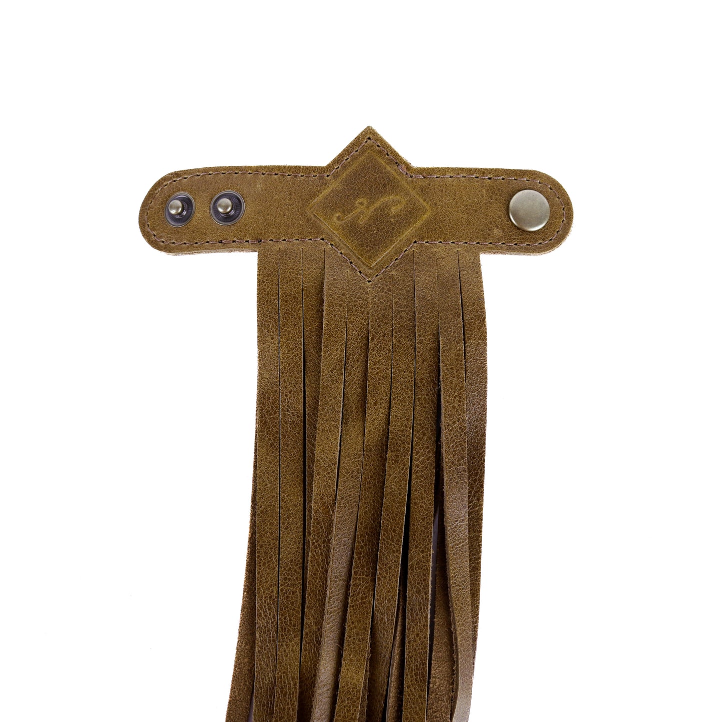 DIAMANTE FRINGE TASSELS - SET OF 2 - MOSS