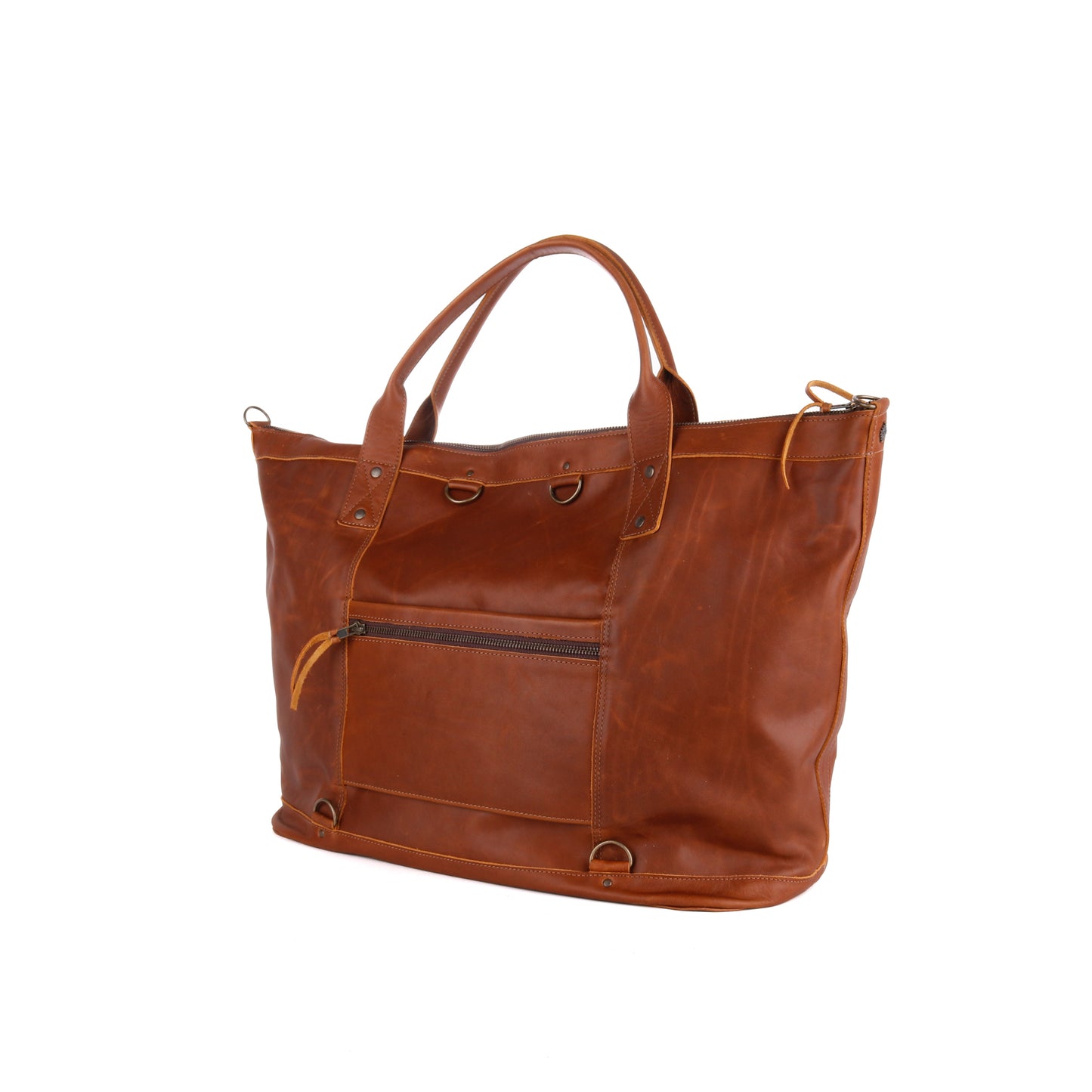 PERFECT WEEKENDER - 10 YEAR ANNIVERSARY - EMBROIDERED LEATHER - PINK - CAFE