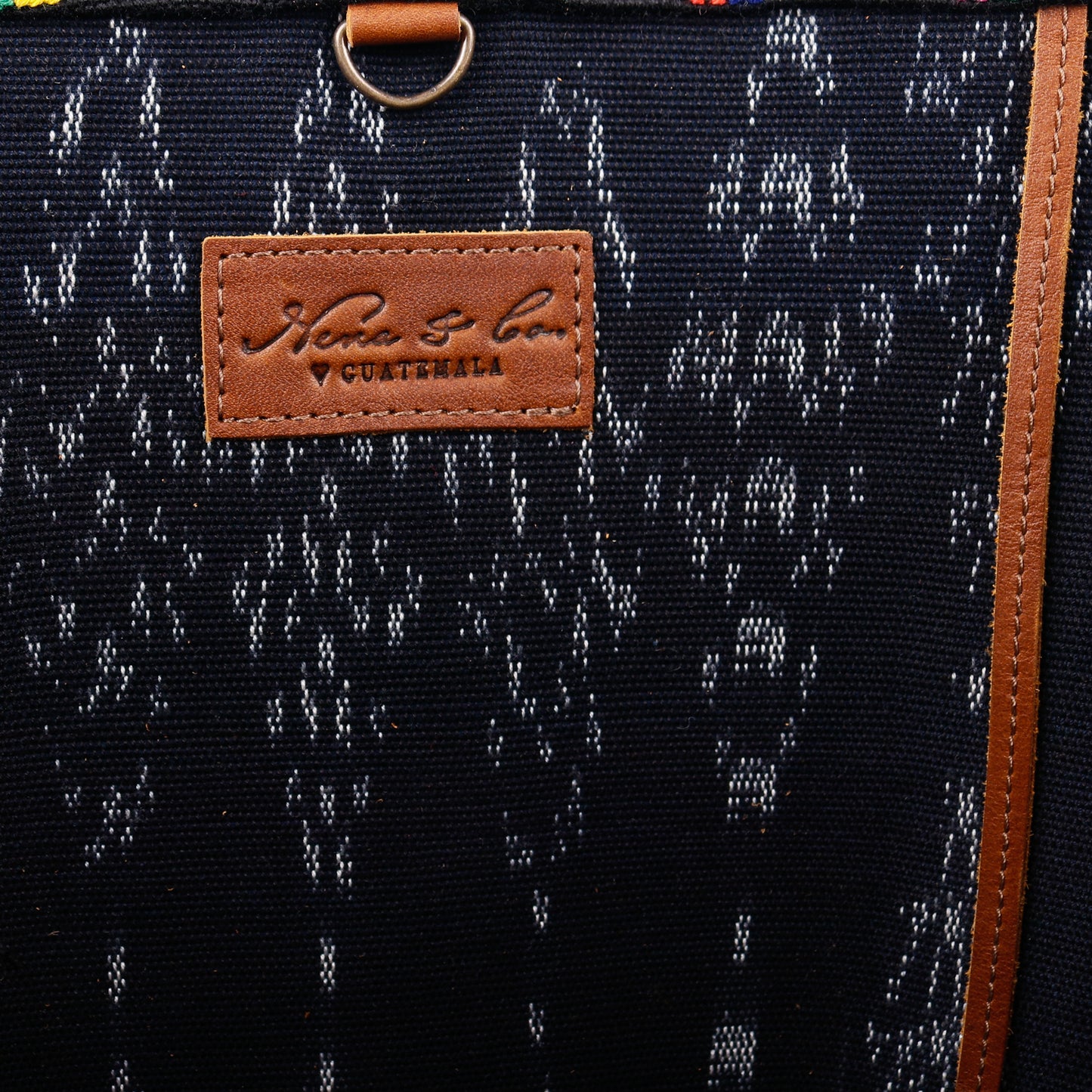 THE PERFECT TRAVEL TOTE - OOAK HUIPIL - CAFE - NO. 12816