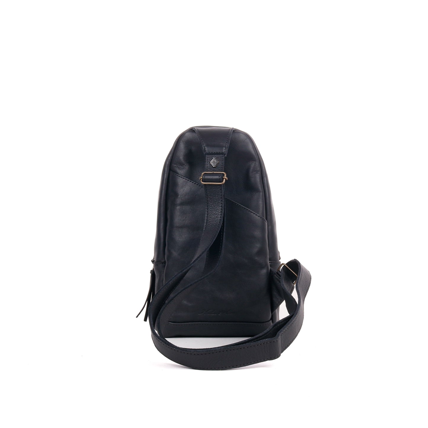 CROSSBODY SLING - 10 YEAR ANNIVERSARY - EMBROIDERED LEATHER IN PINK - BLACK