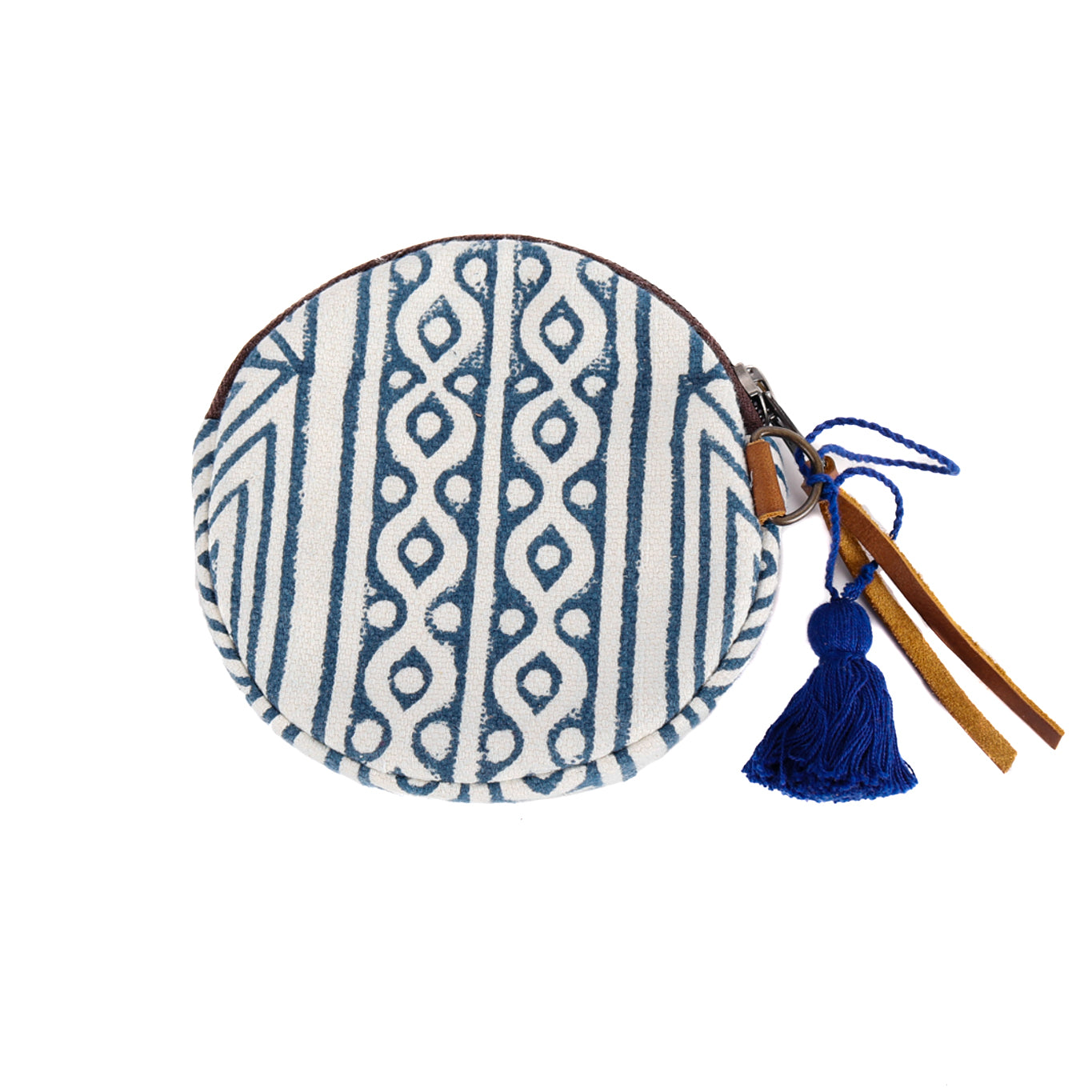 CIRCLE COIN PURSE - MUDCLOTH