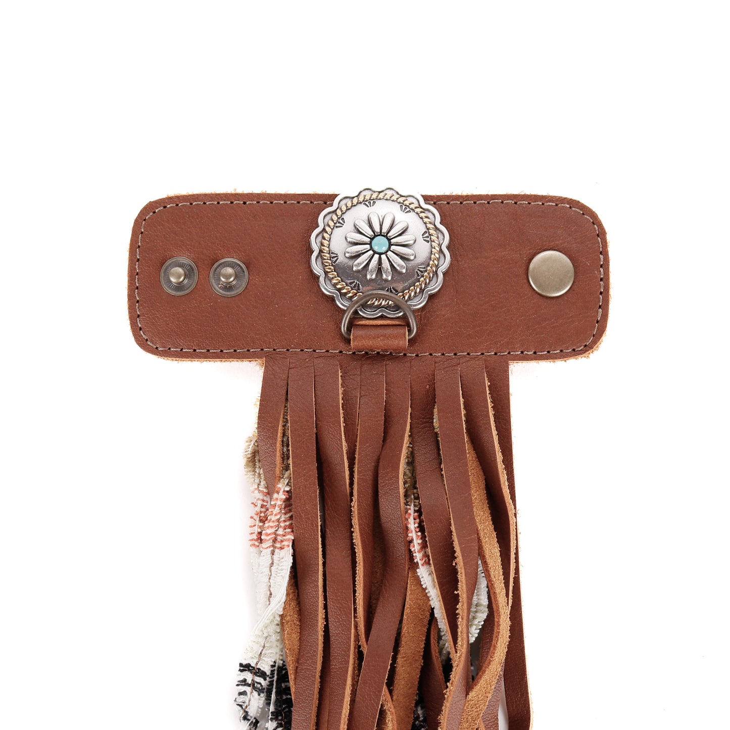 LAYERED TASSEL SET - FLORAL - CAFE