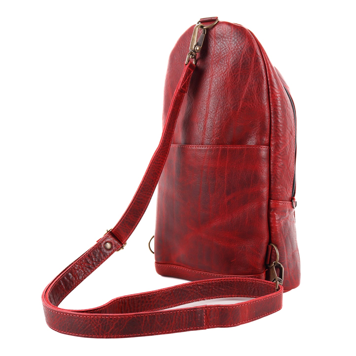 CROSSBODY SLING 2.0 - LARGE - FULL LEATHER - SAFFRON