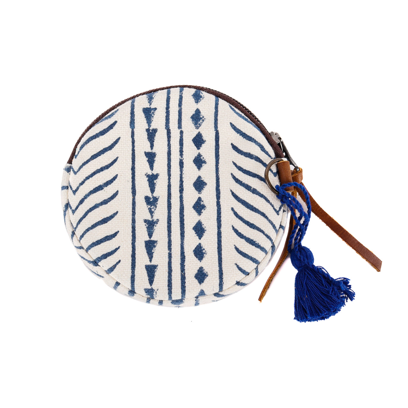 CIRCLE COIN PURSE - MUDCLOTH