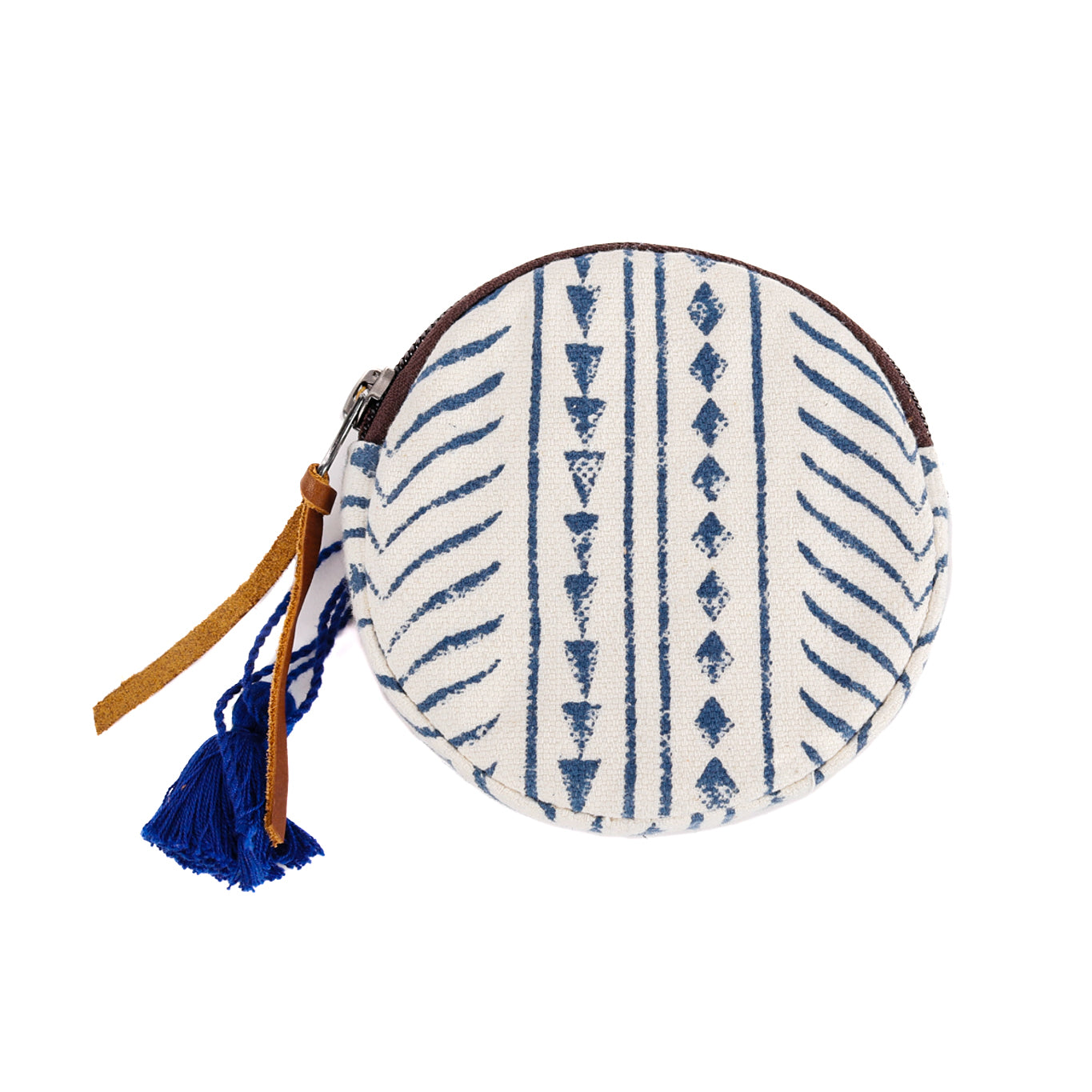 CIRCLE COIN PURSE - MUDCLOTH