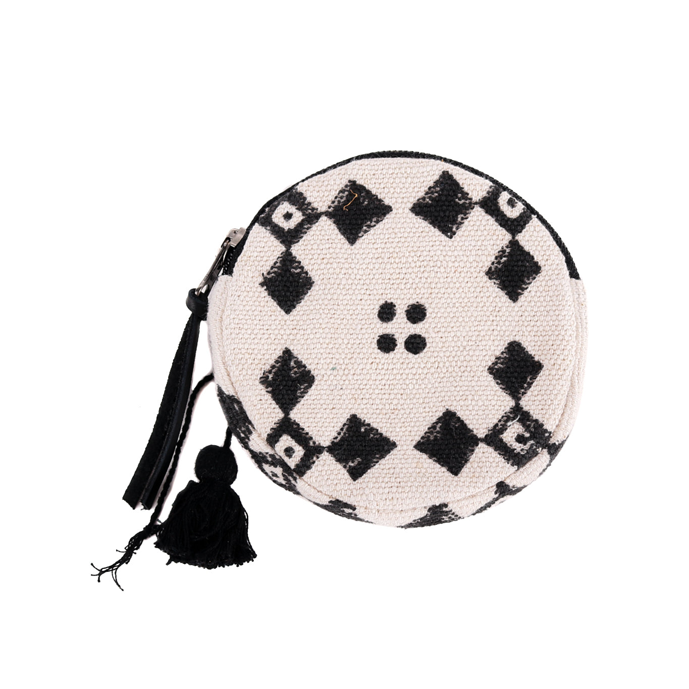 CIRCLE COIN PURSE - MUDCLOTH