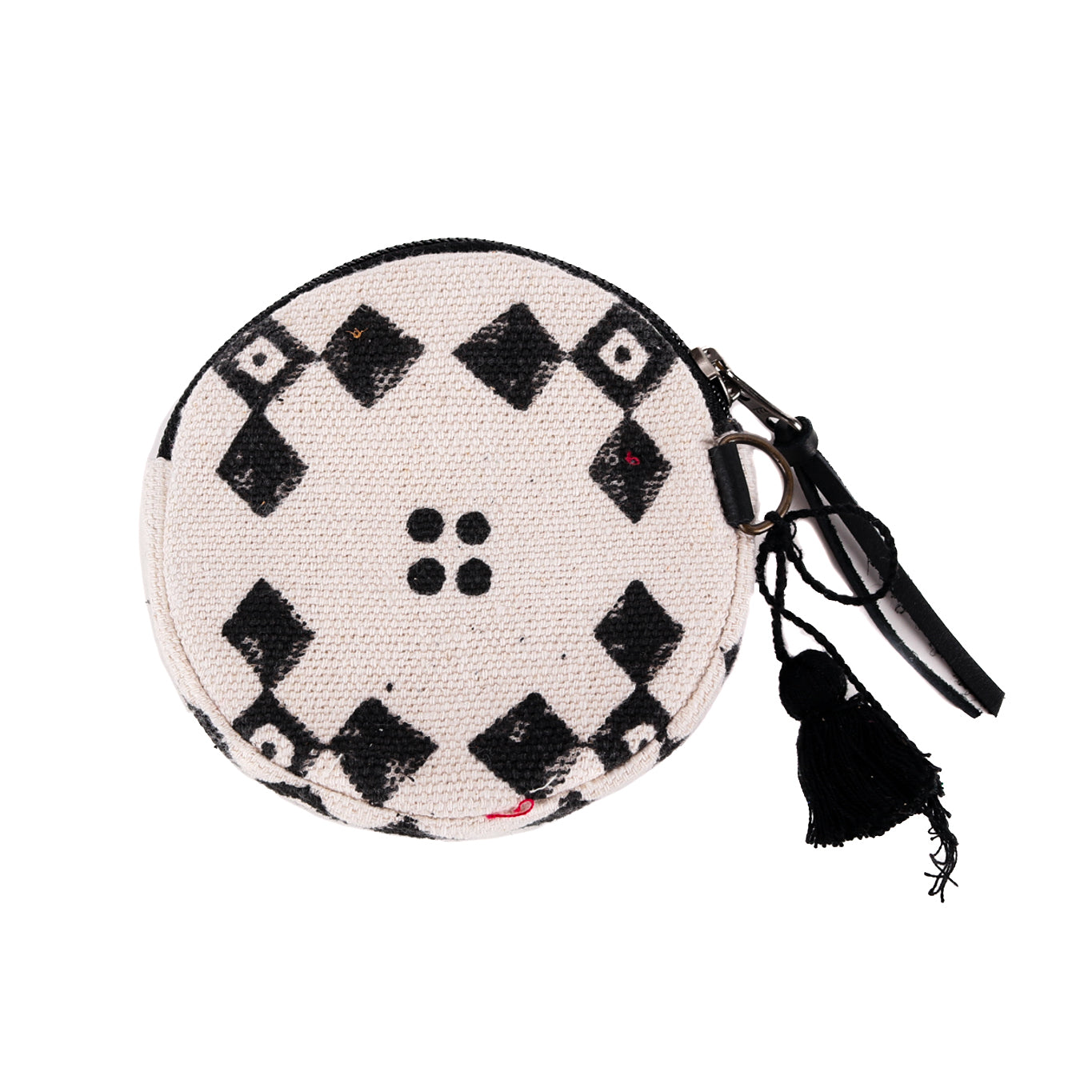 CIRCLE COIN PURSE - MUDCLOTH