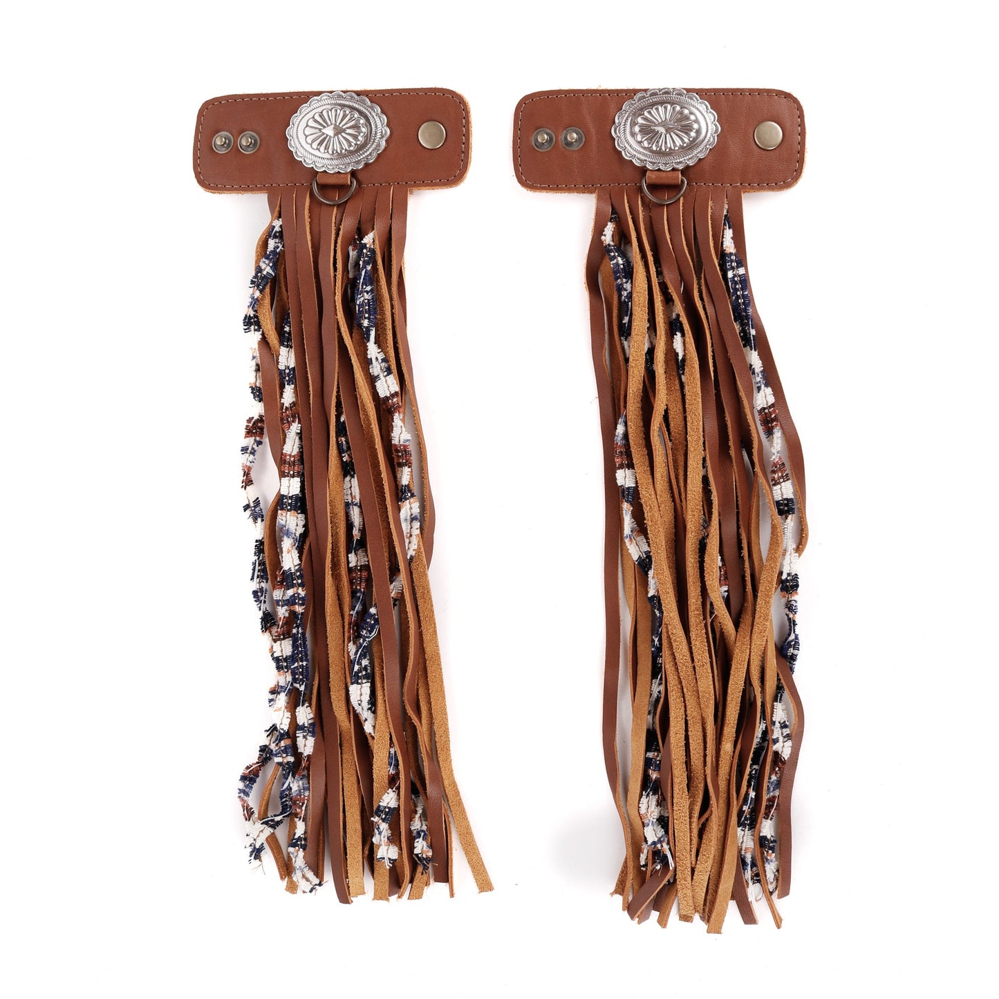 LAYERED TASSEL SET - SCALLOPED OVAL - CAFE