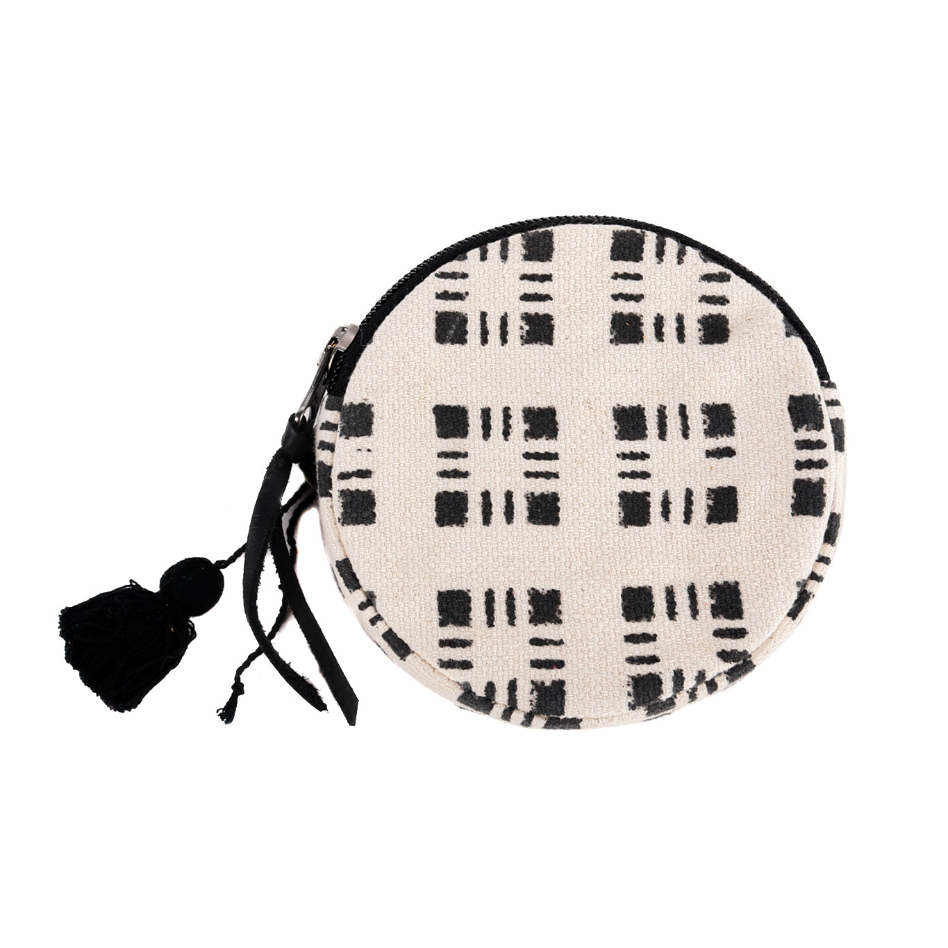 CIRCLE COIN PURSE - MUDCLOTH
