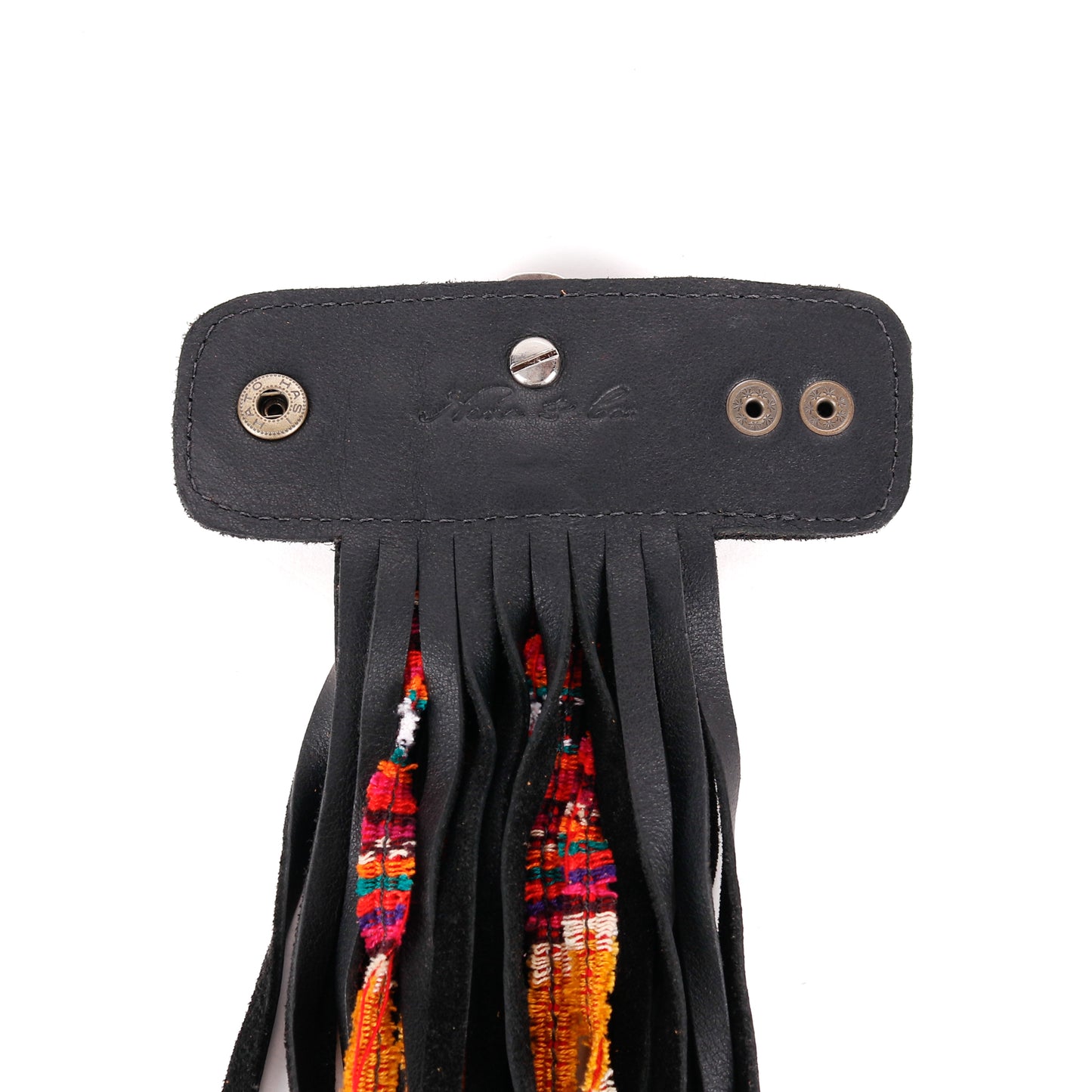 LAYERED TASSEL SET - ROPE SHIELD - BLACK