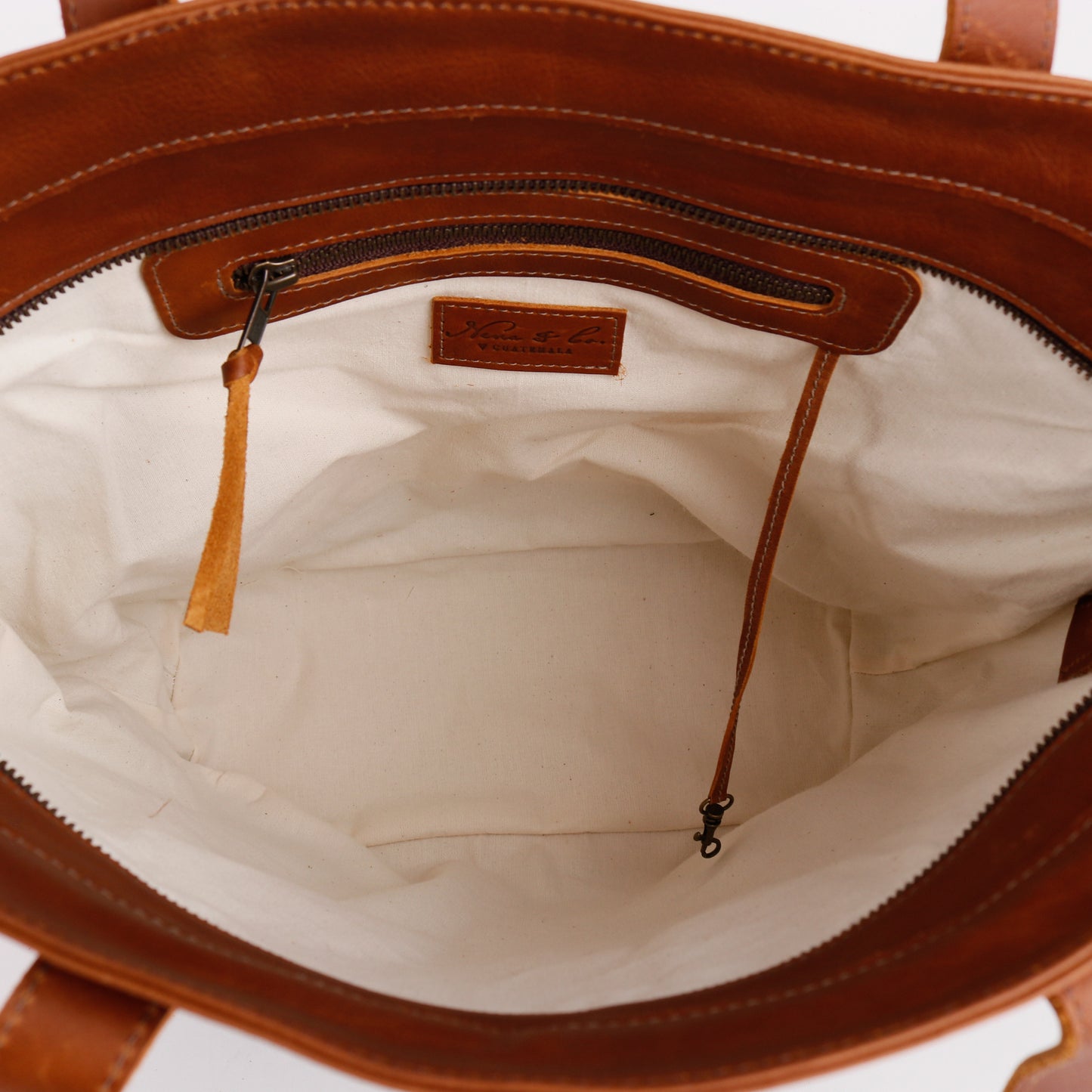 CADIZ TOTE - OOAK HUIPIL - ZUNIL REGION - CAFE - NO. 10612