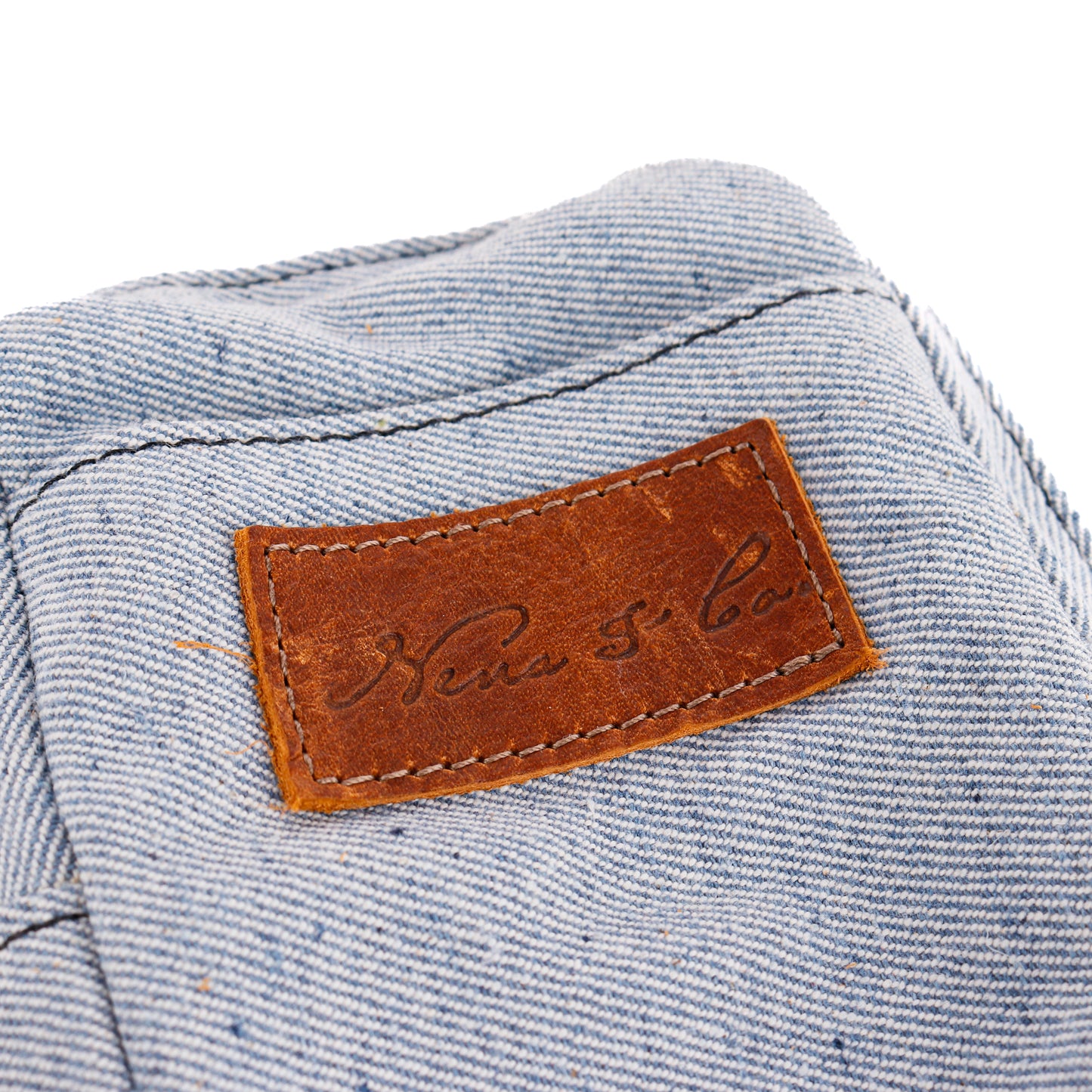 TUMBLER ACCESSORY POUCH - UPCYCLED DENIM - CAFE