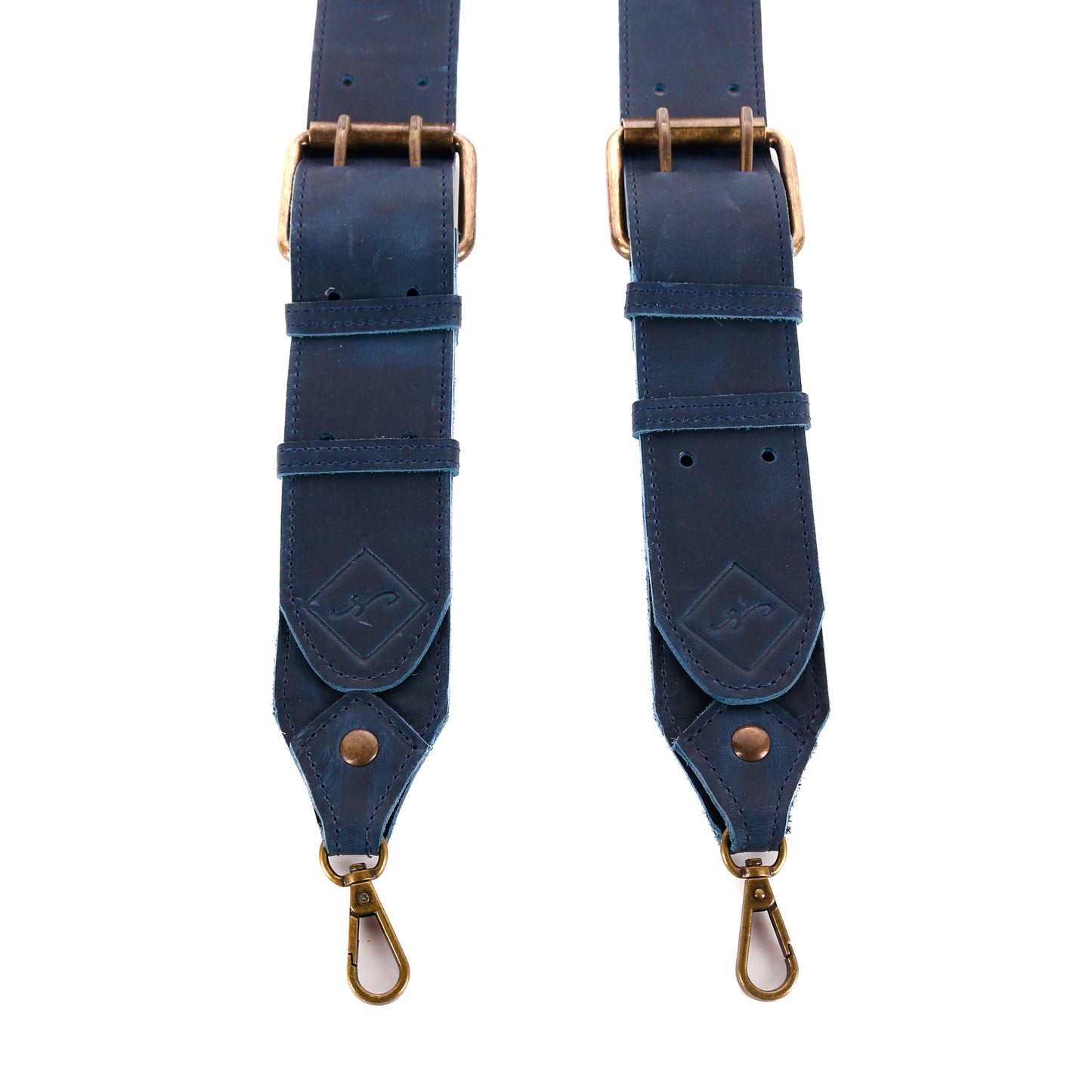 DOUBLE BUCKLE BACKPACK STRAP SET - NAVY
