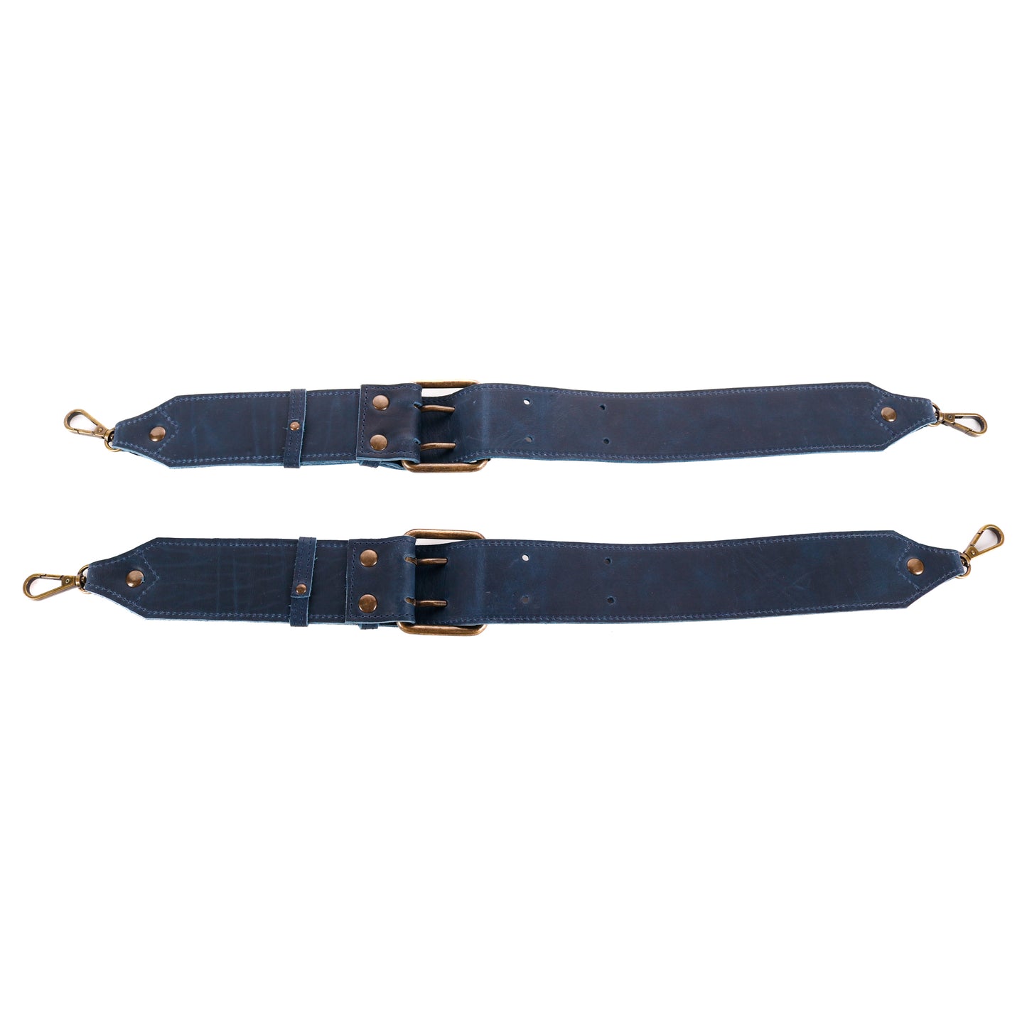 DOUBLE BUCKLE BACKPACK STRAP SET - NAVY