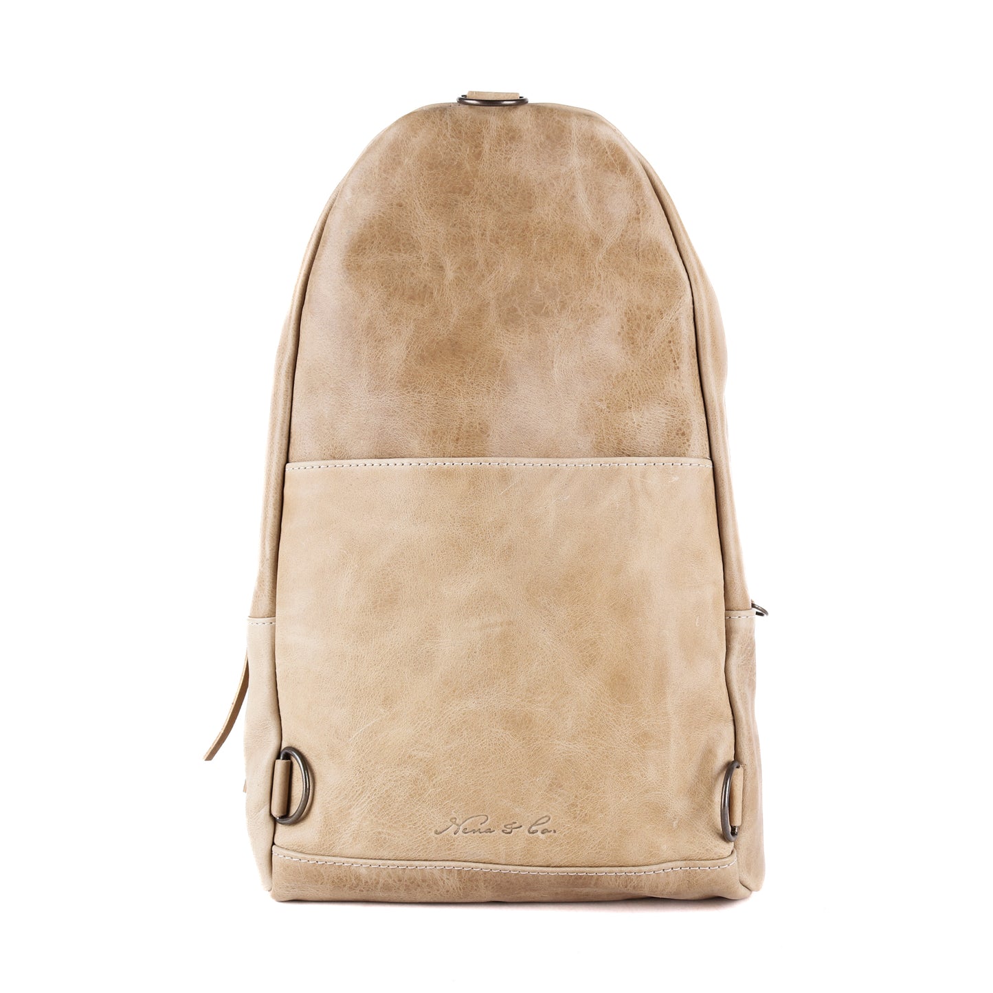 CROSSBODY SLING 2.0 - LARGE - OOAK HUIPIL - CAMEL - NO. 13045