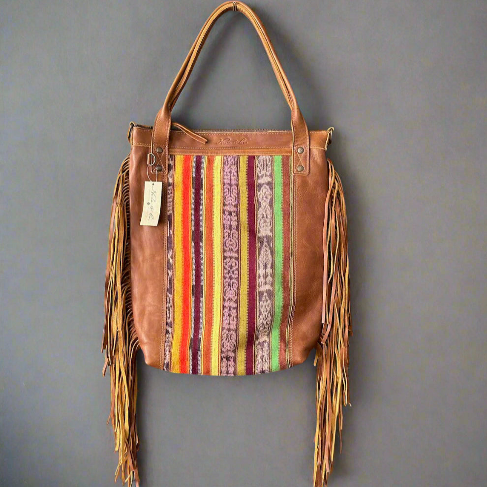 PERFECT FRINGE TOTE - CORTE - CAFE - NO. 24163
