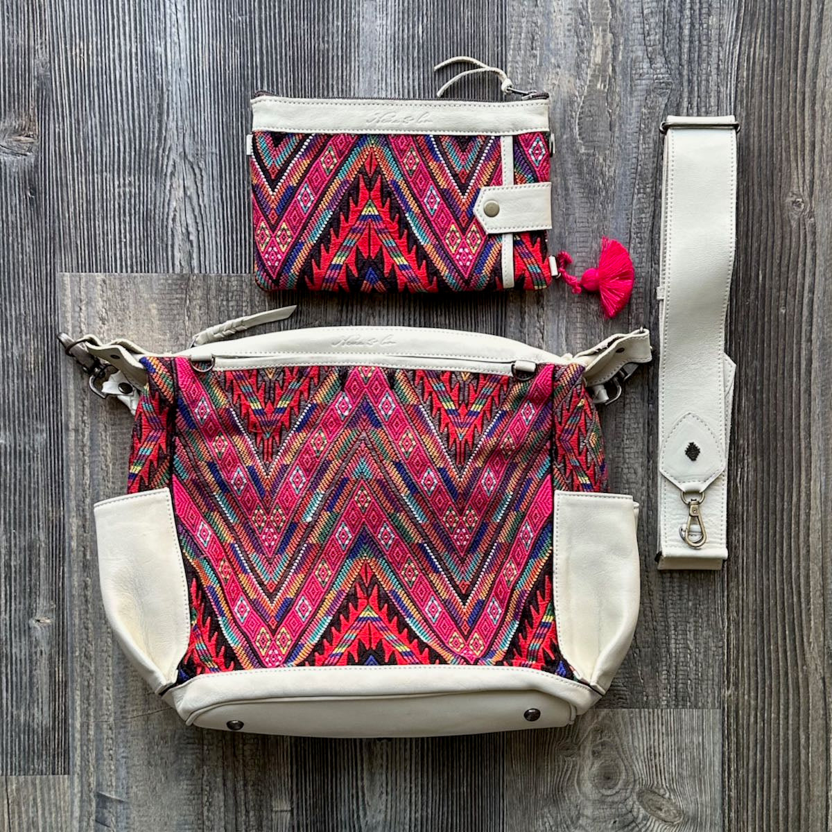 BEATRIZ MCDB + EVERYTHING CLUTCH SET - OOAK HUIPIL - BONE - 24185