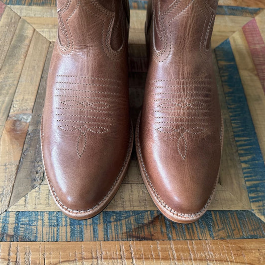 **SAMPLE** ADELA WESTERN BOOTS - CAFE - NO. 47828