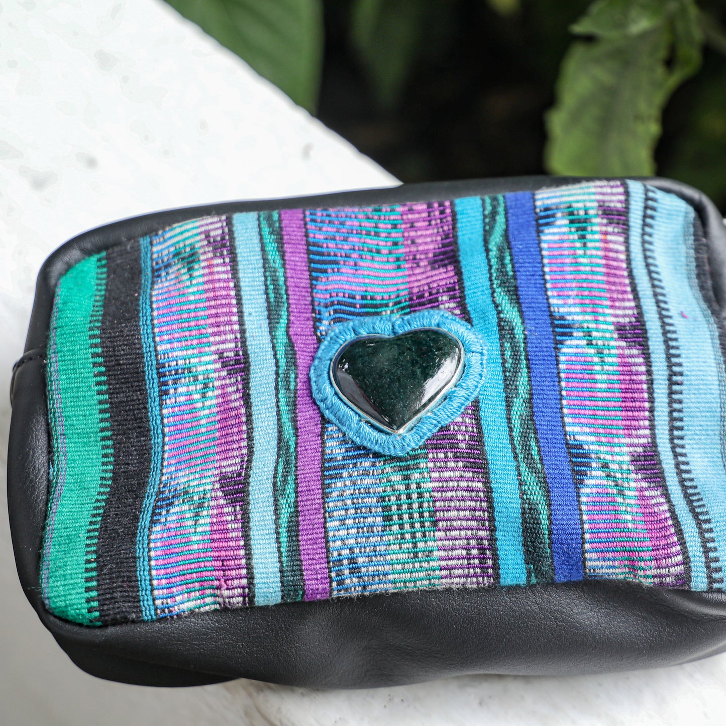 ♡ WANDER CROSSBODY BAG + STRAP SET - HEART JADE ♡ - CORTE - BLACK - NO. 19485