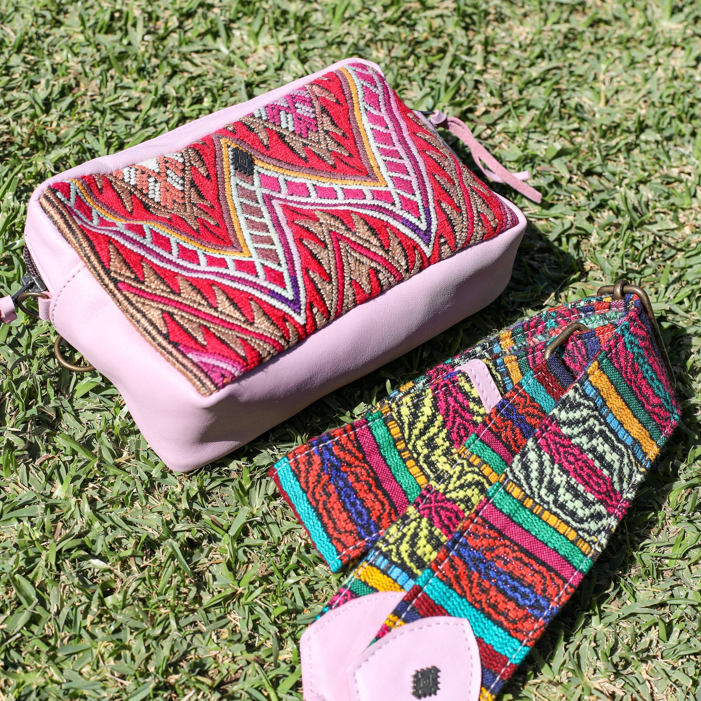 WANDER CROSSBODY SET - OOAK HUIPIL - LILAC - NO. 19620