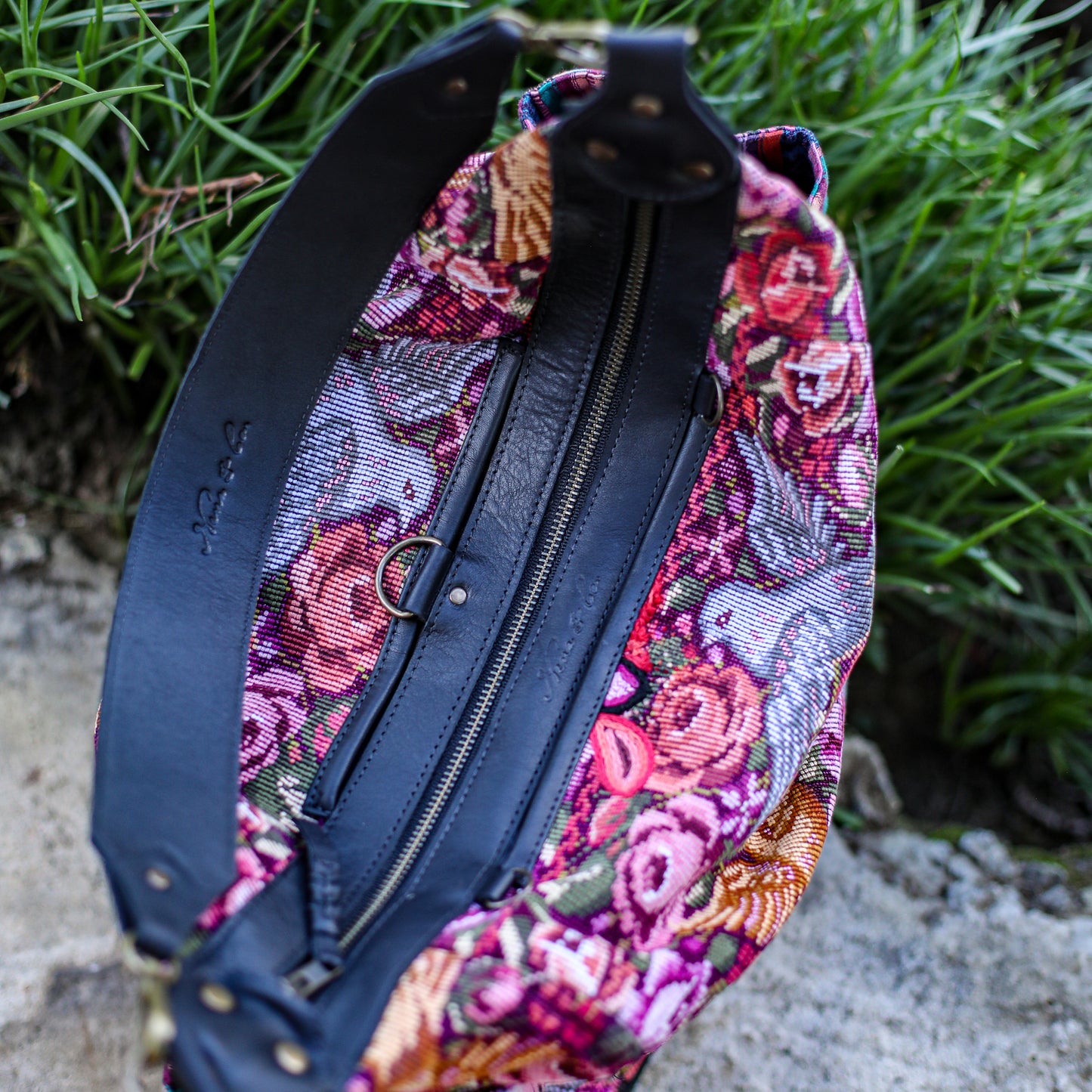 BEATRIZ CDB + DIAMANTE STRAP - OOAK HUIPIL - BLACK - NO. 19573