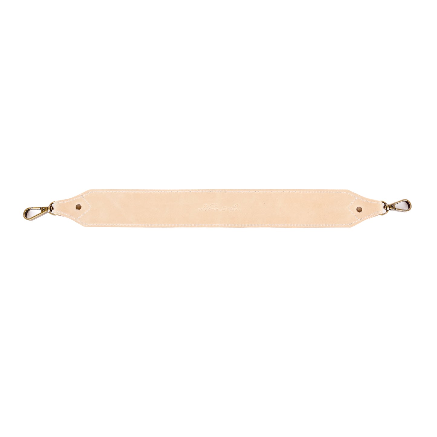 DIAMANTE SHOULDER STRAP - LATTE