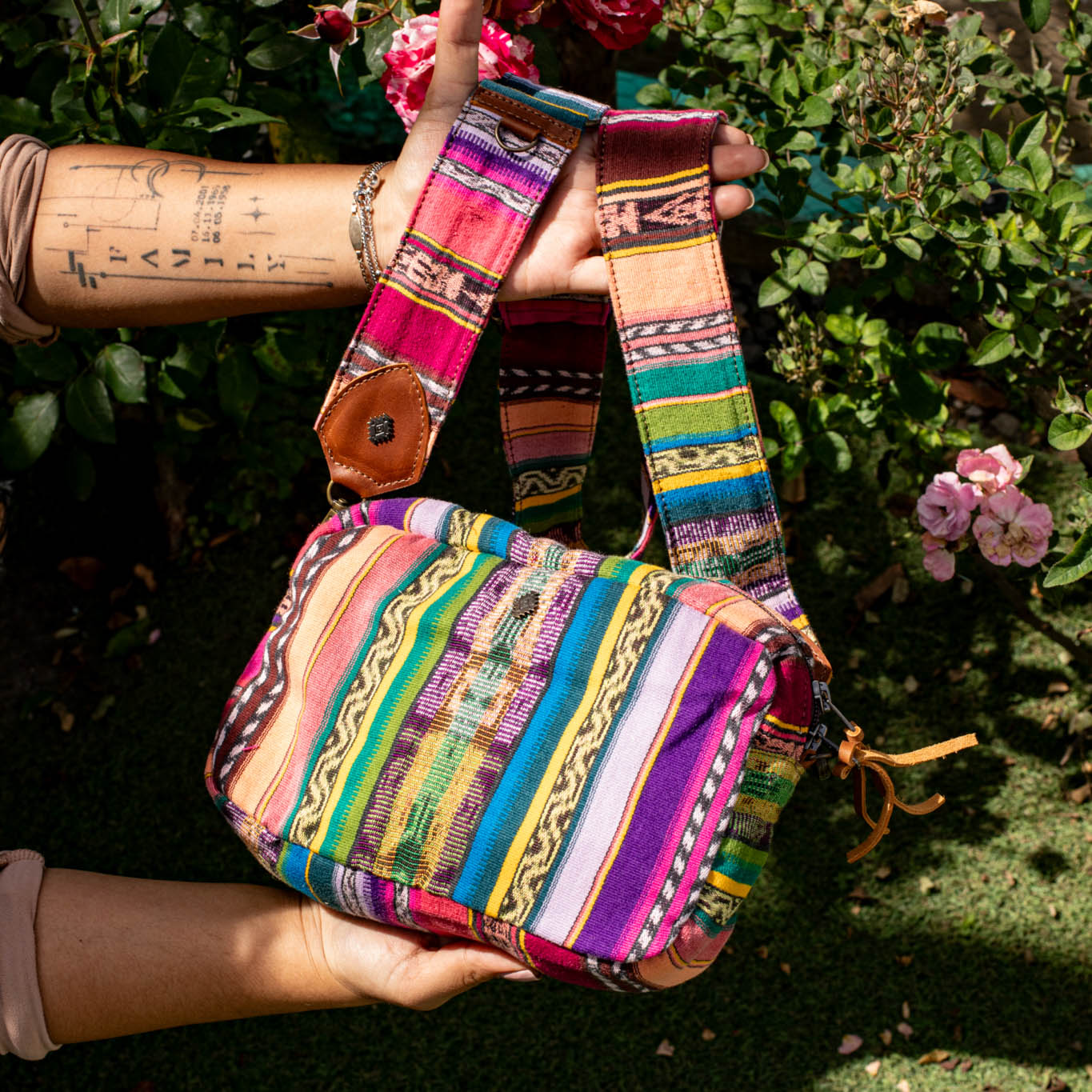 LARGE WANDER CROSSBODY BAG + STRAP SET - CORTE - CAFE - NO. 16800