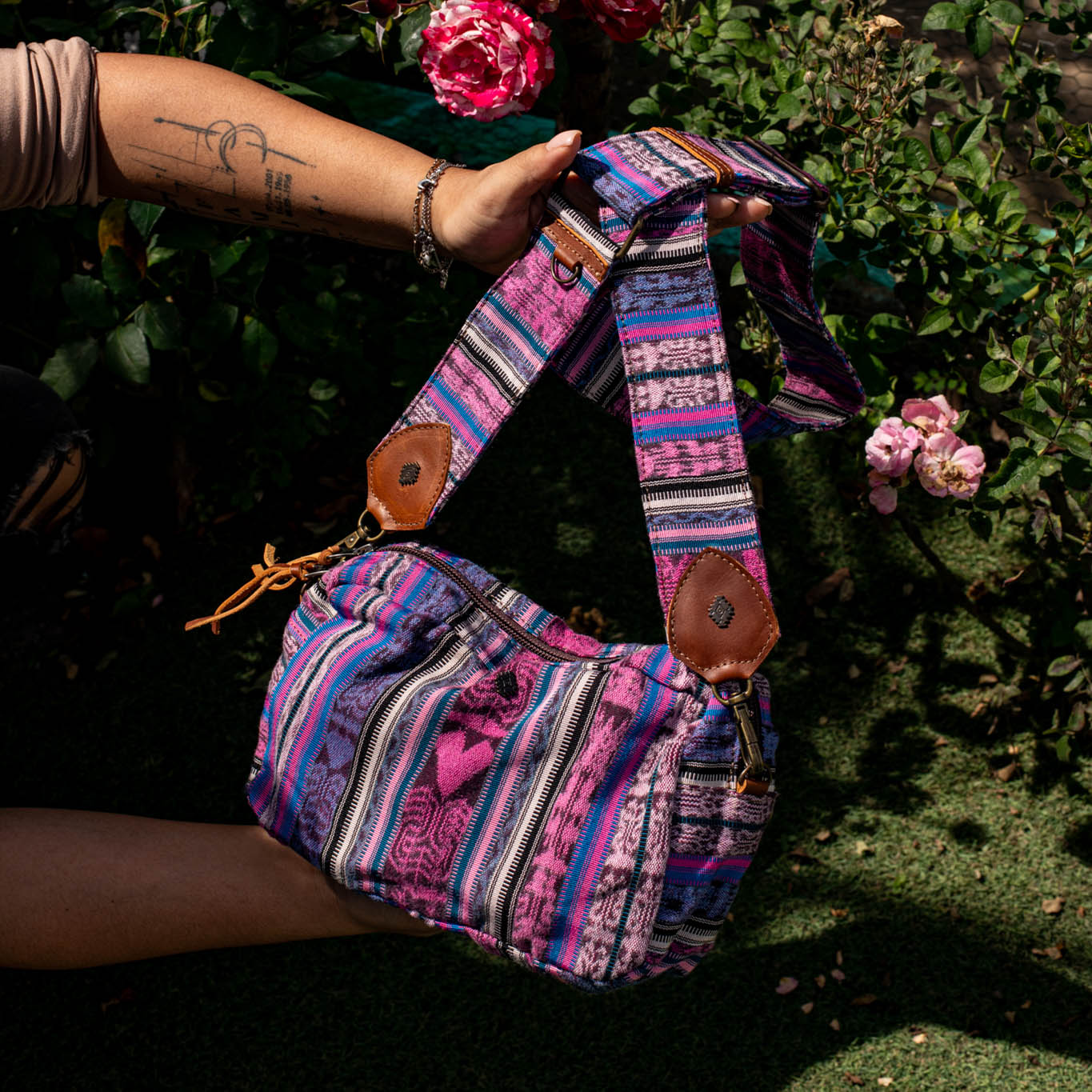 LARGE WANDER CROSSBODY BAG + STRAP SET - CORTE - CAFE - NO. 16799