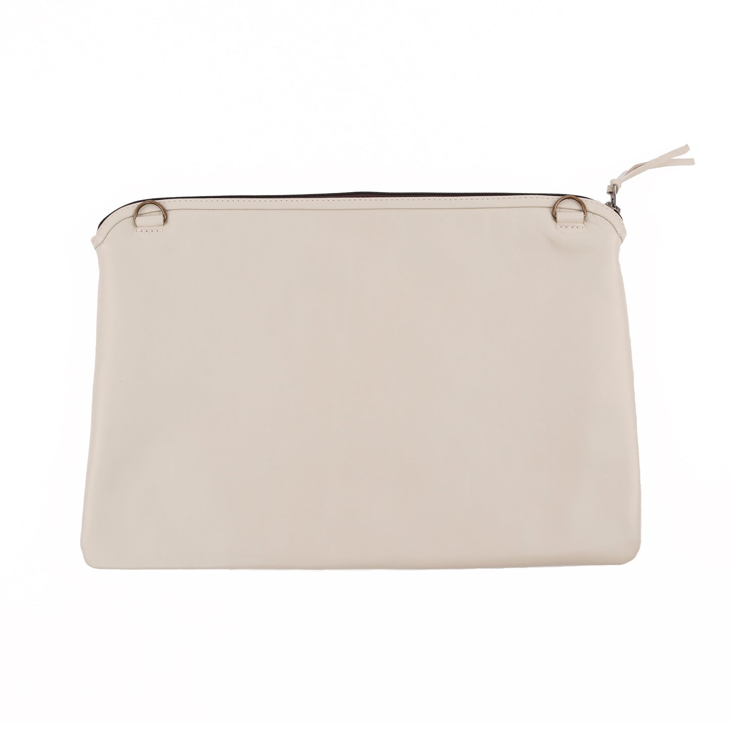 H&S LAPTOP CASE 16" - MOONS & STARS PANEL - BONE LEATHER - NO. 12703