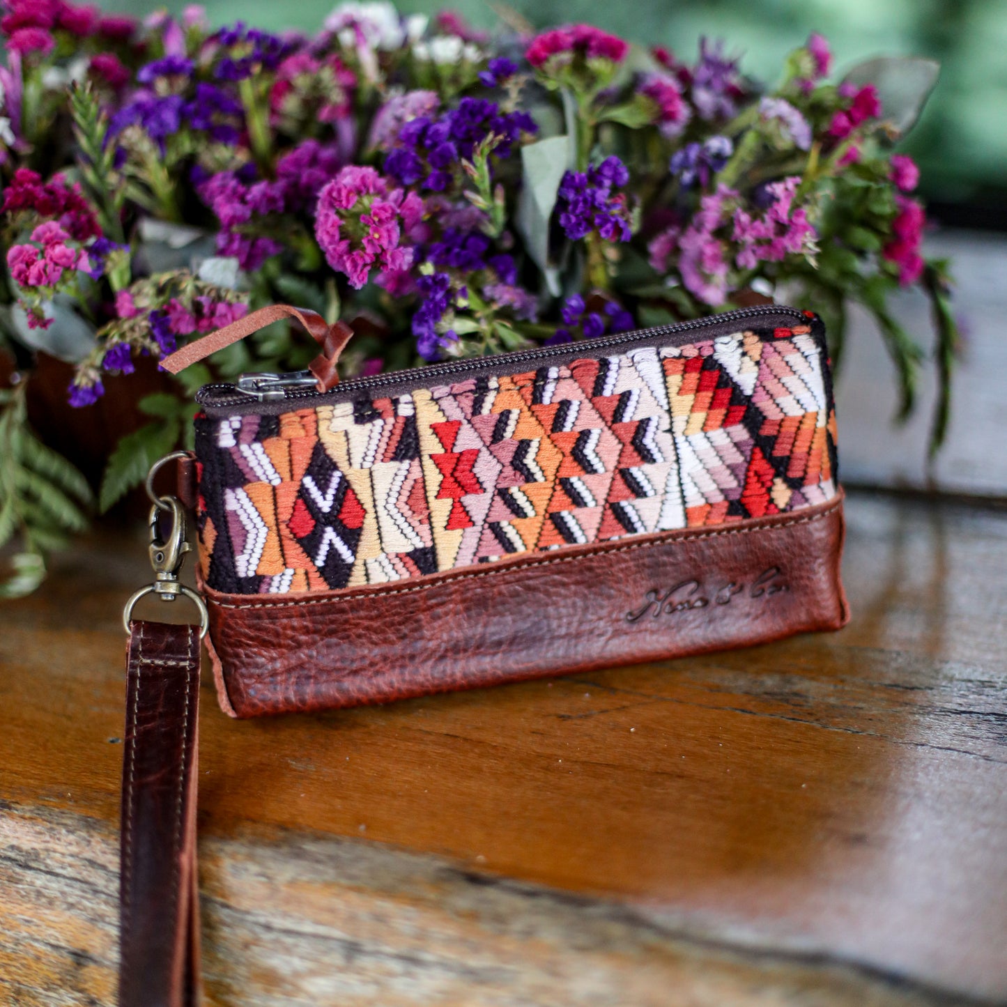 LITTLE BOSS CLUTCH - OOAK HUIPIL - COPPER - NO. 19217