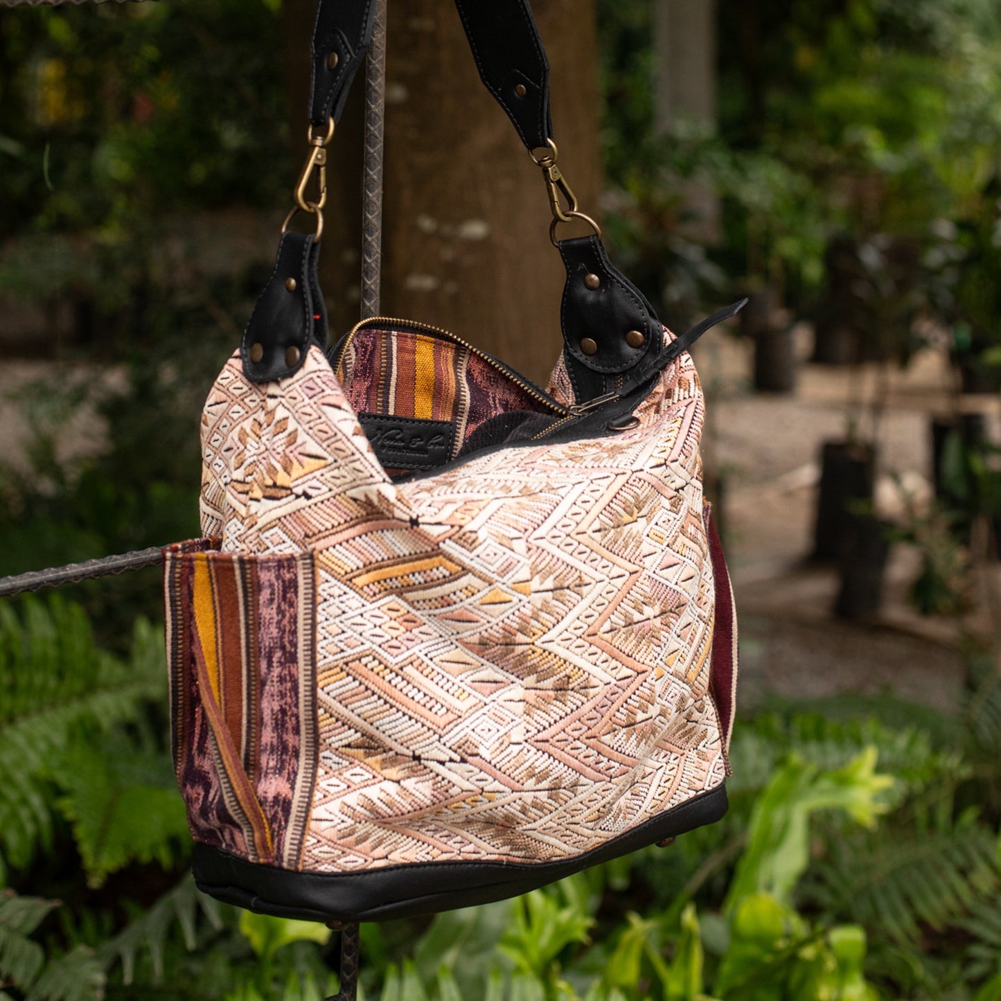 BEATRIZ MCDB + DIAMANTE STRAP - OOAK HUIPIL - BLACK - NO. 17205