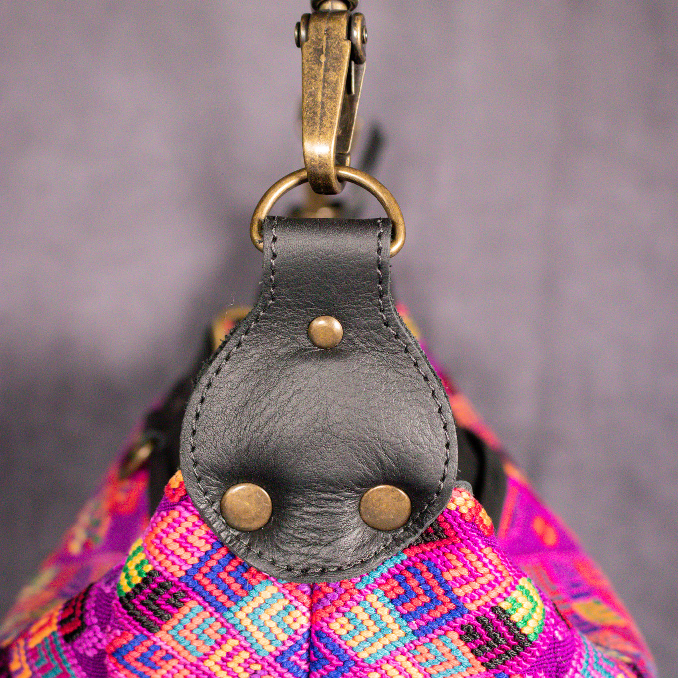BEATRIZ MCDB + DIAMANTE STRAP - OOAK HUIPIL - BLACK - NO. 16428
