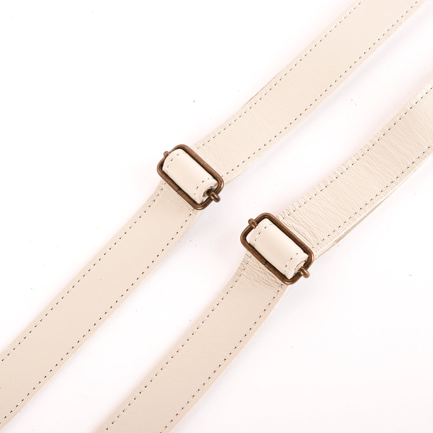 LEATHER BACKPACK STRAP SET - BONE