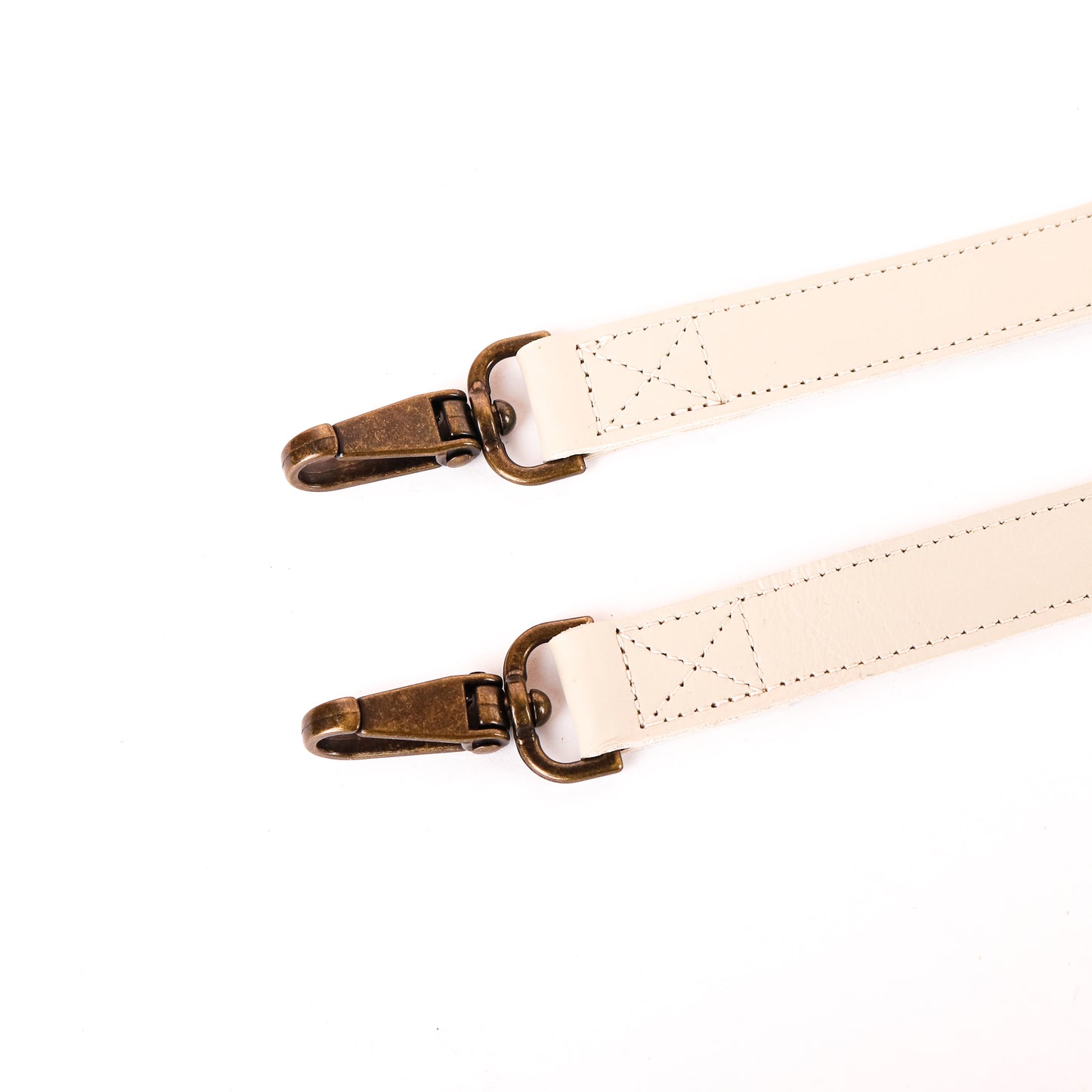 LEATHER BACKPACK STRAP SET - BONE