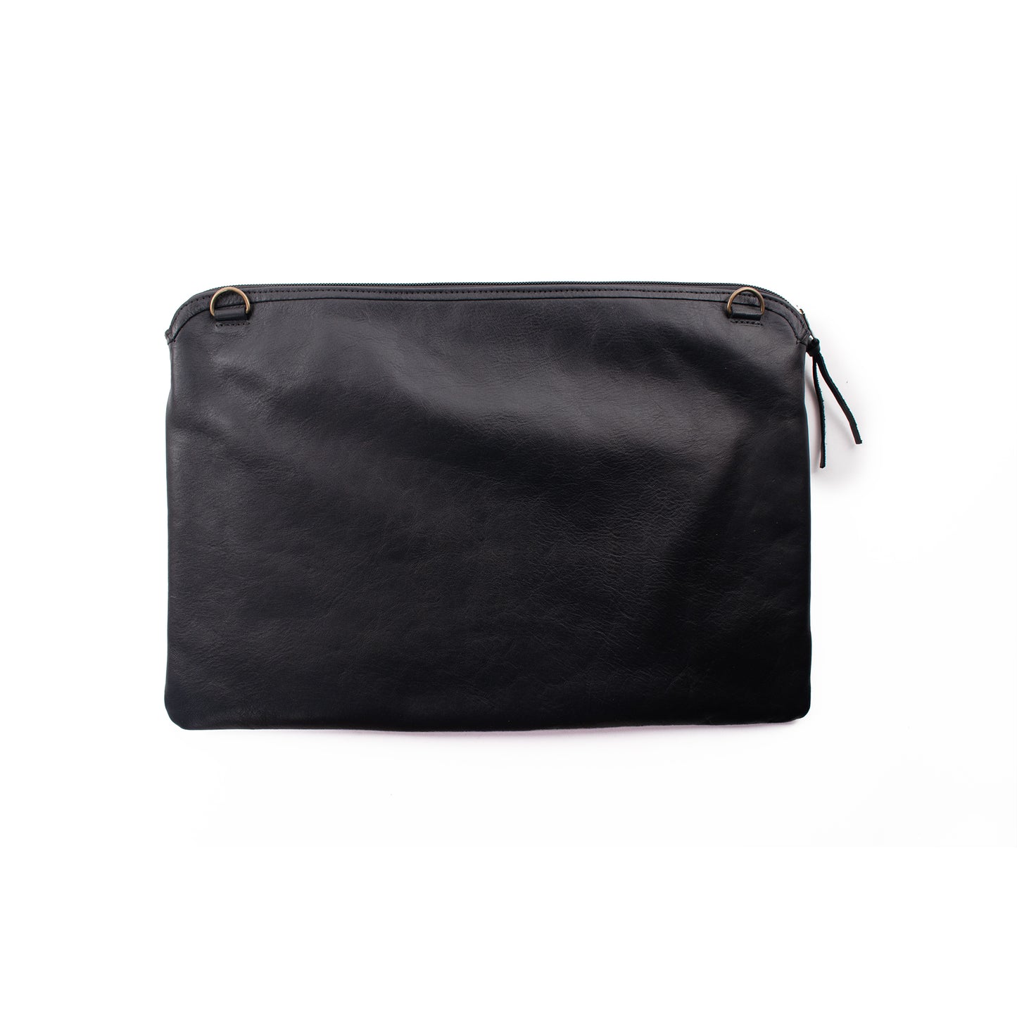 H&S LAPTOP CASE 16" - MOONS & STARS PANEL - BLACK LEATHER - NO. 12658