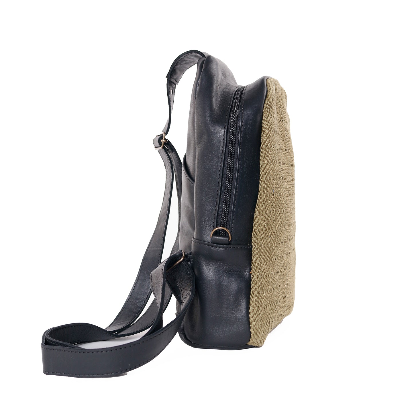 CROSSBODY SLING - OLIVE SUNSET - BLACK