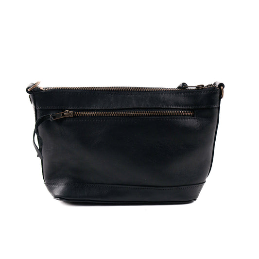 PERFECT NENITA - EMBROIDERED BLOOMS - BLACK LEATHER - NO. 12770