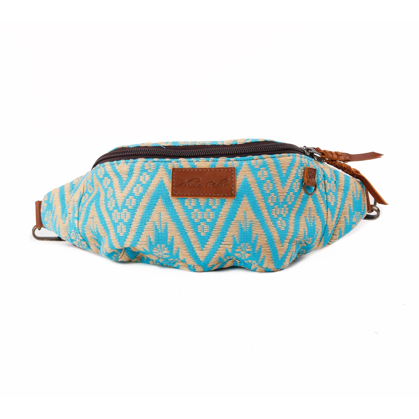 FANCY PACK WITH ADJUSTABLE STRAP - VALIANT SAND & TEAL - CAFE