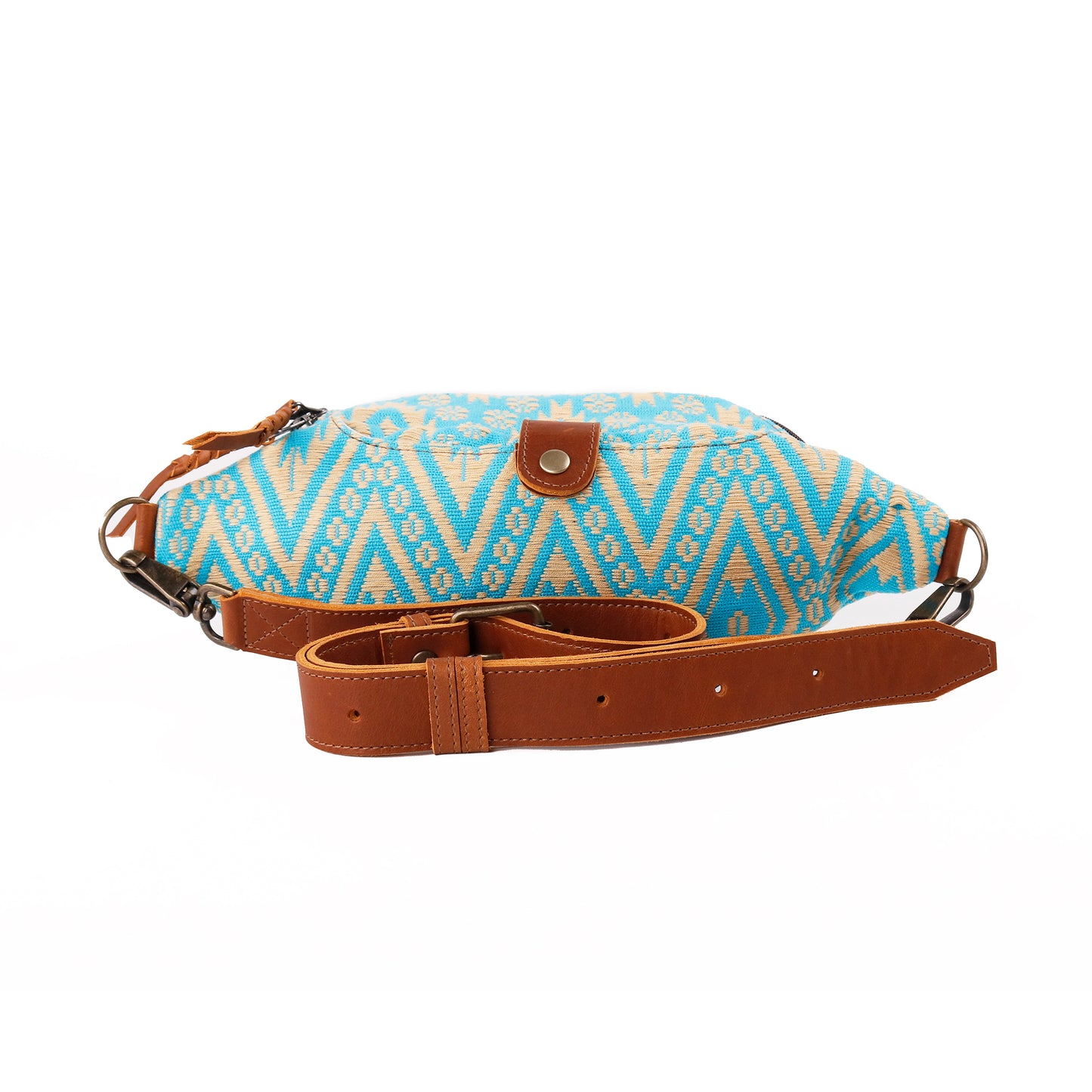 FANCY PACK WITH ADJUSTABLE STRAP - VALIANT SAND & TEAL - CAFE